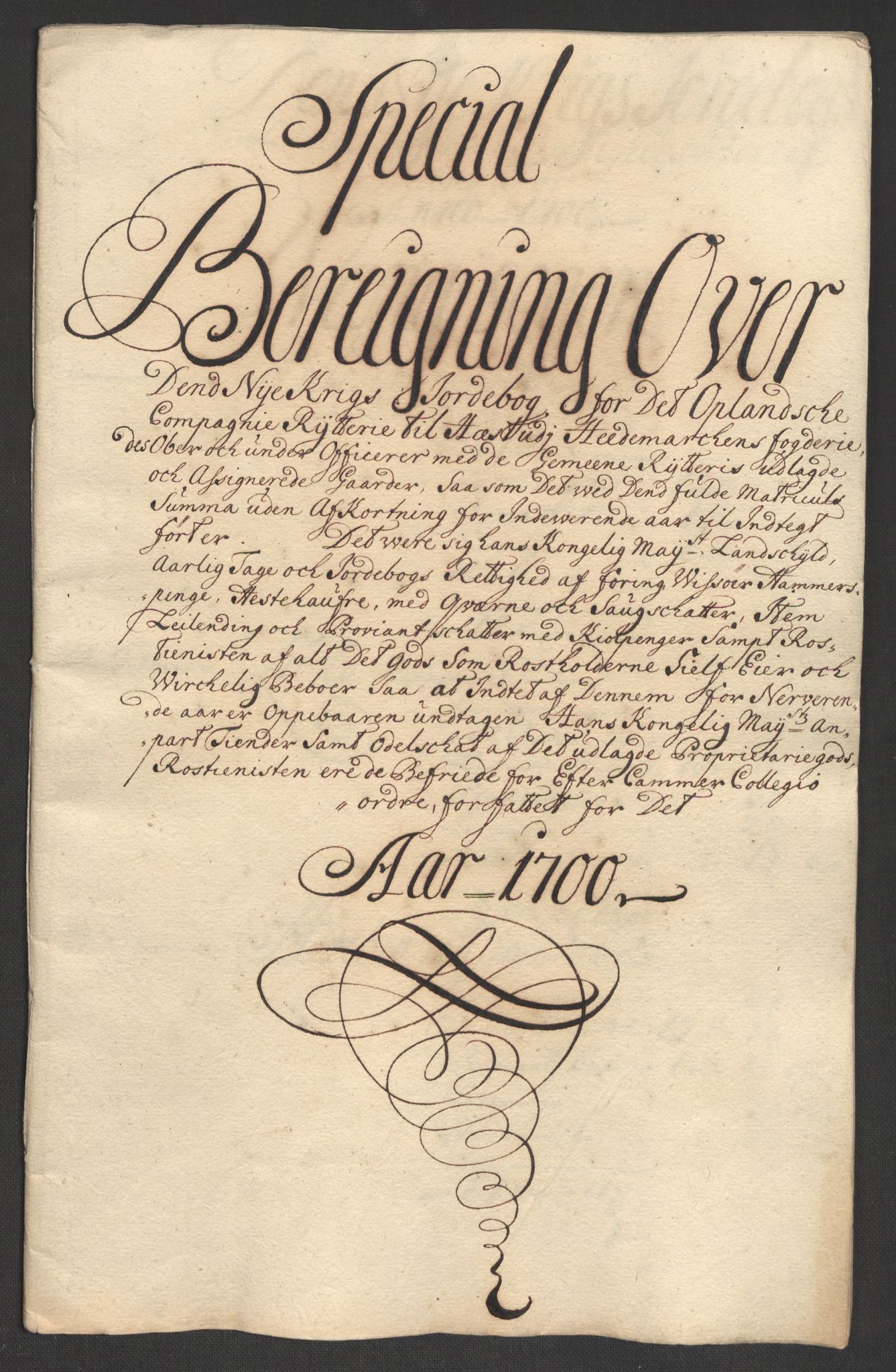 Rentekammeret inntil 1814, Reviderte regnskaper, Fogderegnskap, AV/RA-EA-4092/R16/L1039: Fogderegnskap Hedmark, 1700, s. 102