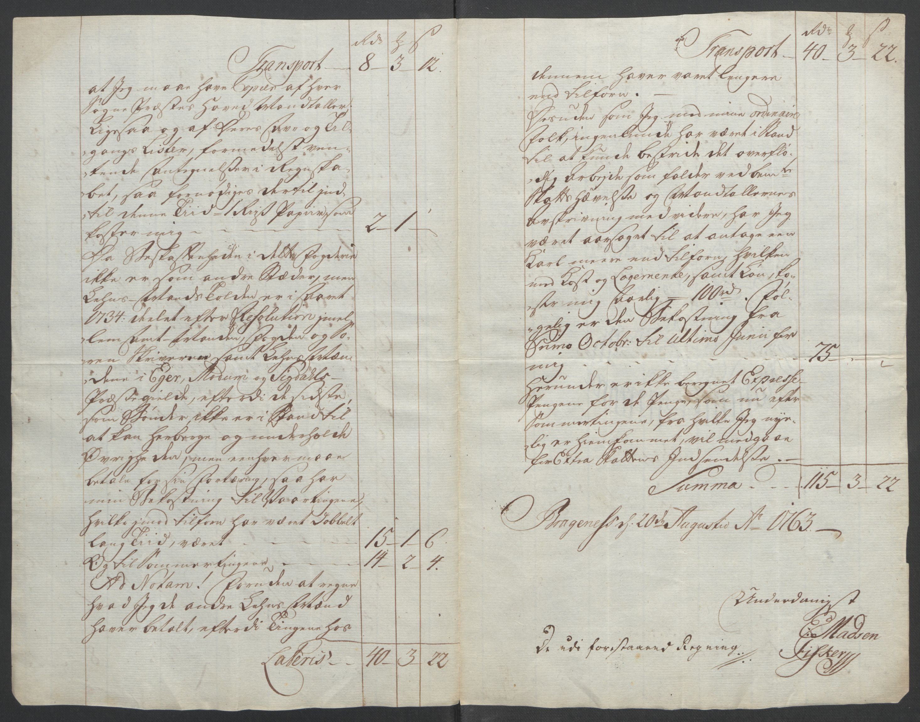 Rentekammeret inntil 1814, Reviderte regnskaper, Fogderegnskap, AV/RA-EA-4092/R31/L1833: Ekstraskatten Hurum, Røyken, Eiker, Lier og Buskerud, 1762-1764, s. 142