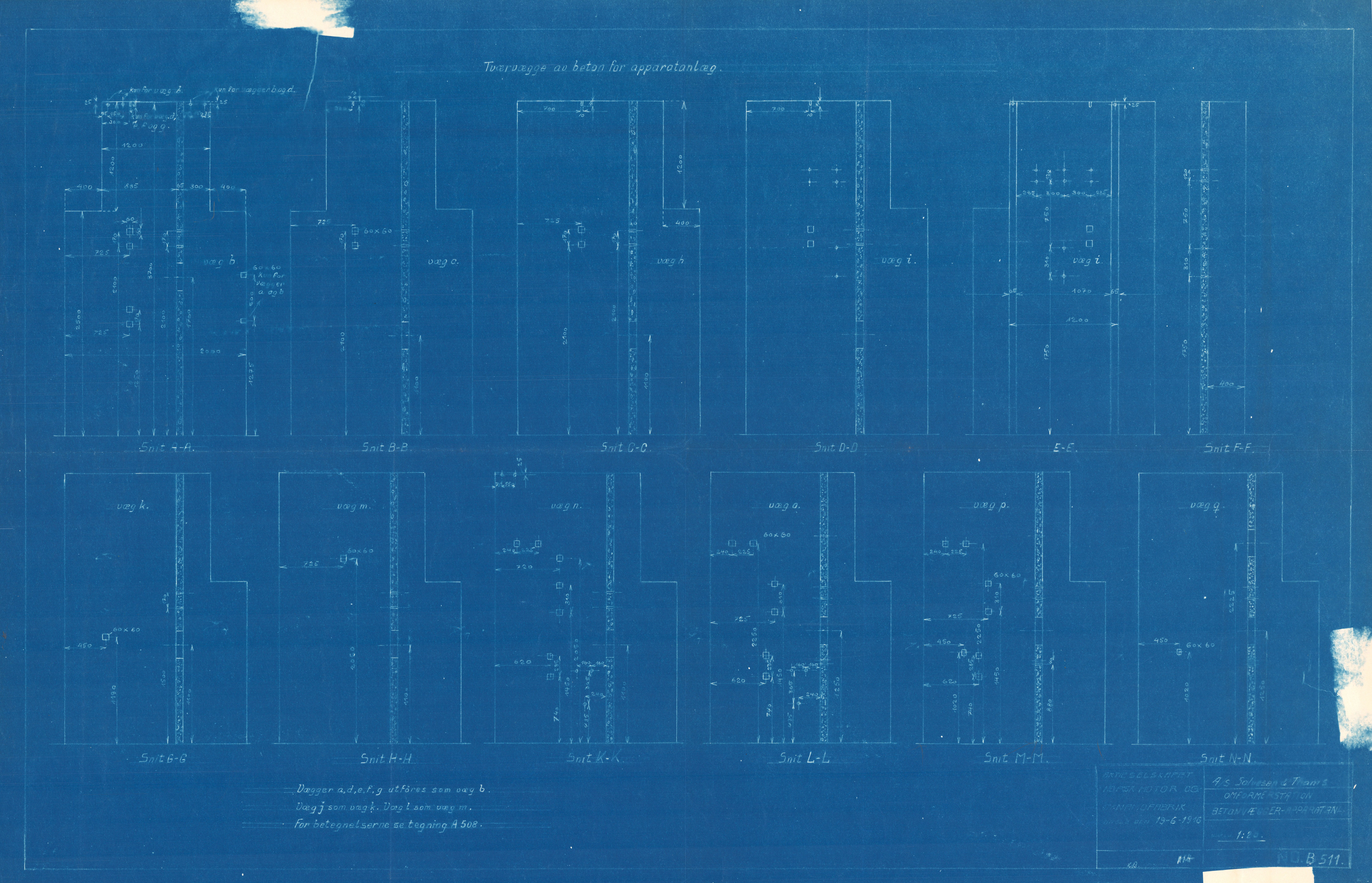 Chr. Salvesen og Chr. Thams Communications Aktieselskab, MIST/OI-A-6006/T/0002/0230/0001/0067 / Tegninger og kart, 1916