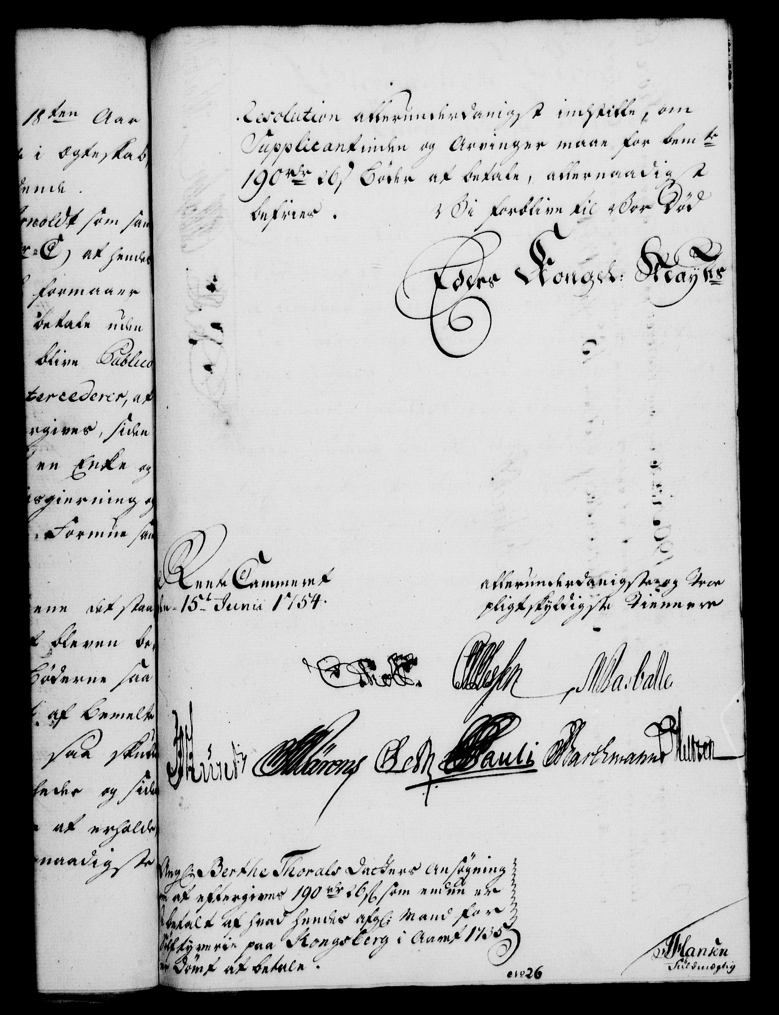 Rentekammeret, Kammerkanselliet, RA/EA-3111/G/Gf/Gfa/L0036: Norsk relasjons- og resolusjonsprotokoll (merket RK 52.36), 1754, s. 511