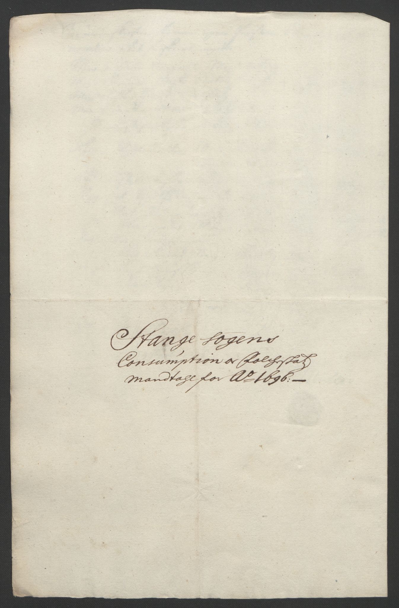 Rentekammeret inntil 1814, Reviderte regnskaper, Fogderegnskap, AV/RA-EA-4092/R16/L1036: Fogderegnskap Hedmark, 1695-1696, s. 381