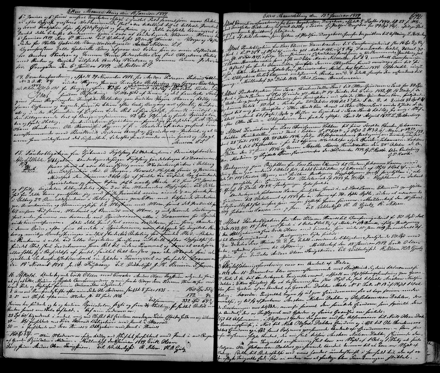 Eiker, Modum og Sigdal sorenskriveri, SAKO/A-123/G/Ga/Gaa/L0012b: Pantebok nr. I 12b, 1848-1850, s. 672
