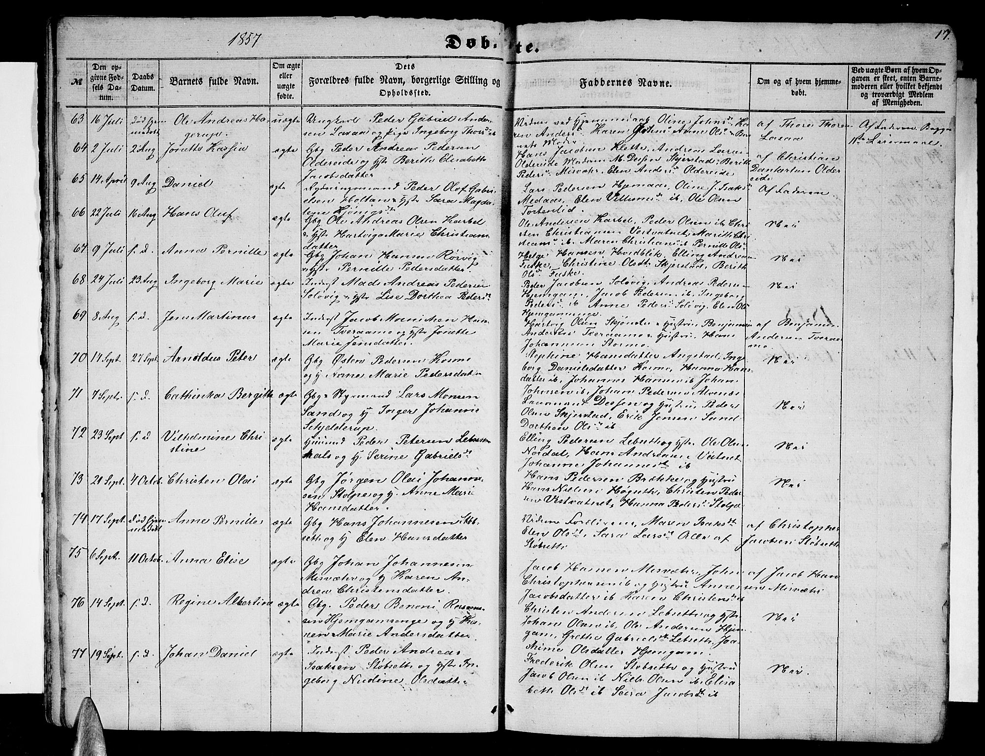 Ministerialprotokoller, klokkerbøker og fødselsregistre - Nordland, AV/SAT-A-1459/852/L0753: Klokkerbok nr. 852C04, 1856-1877, s. 17
