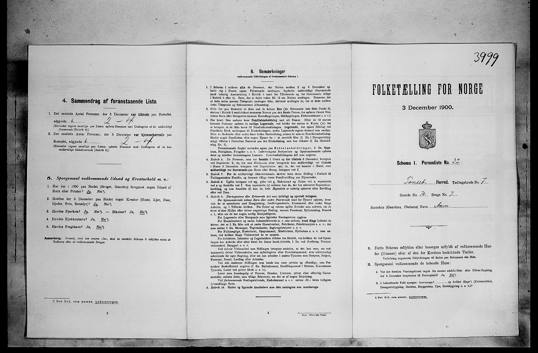 SAH, Folketelling 1900 for 0437 Tynset herred, 1900, s. 679