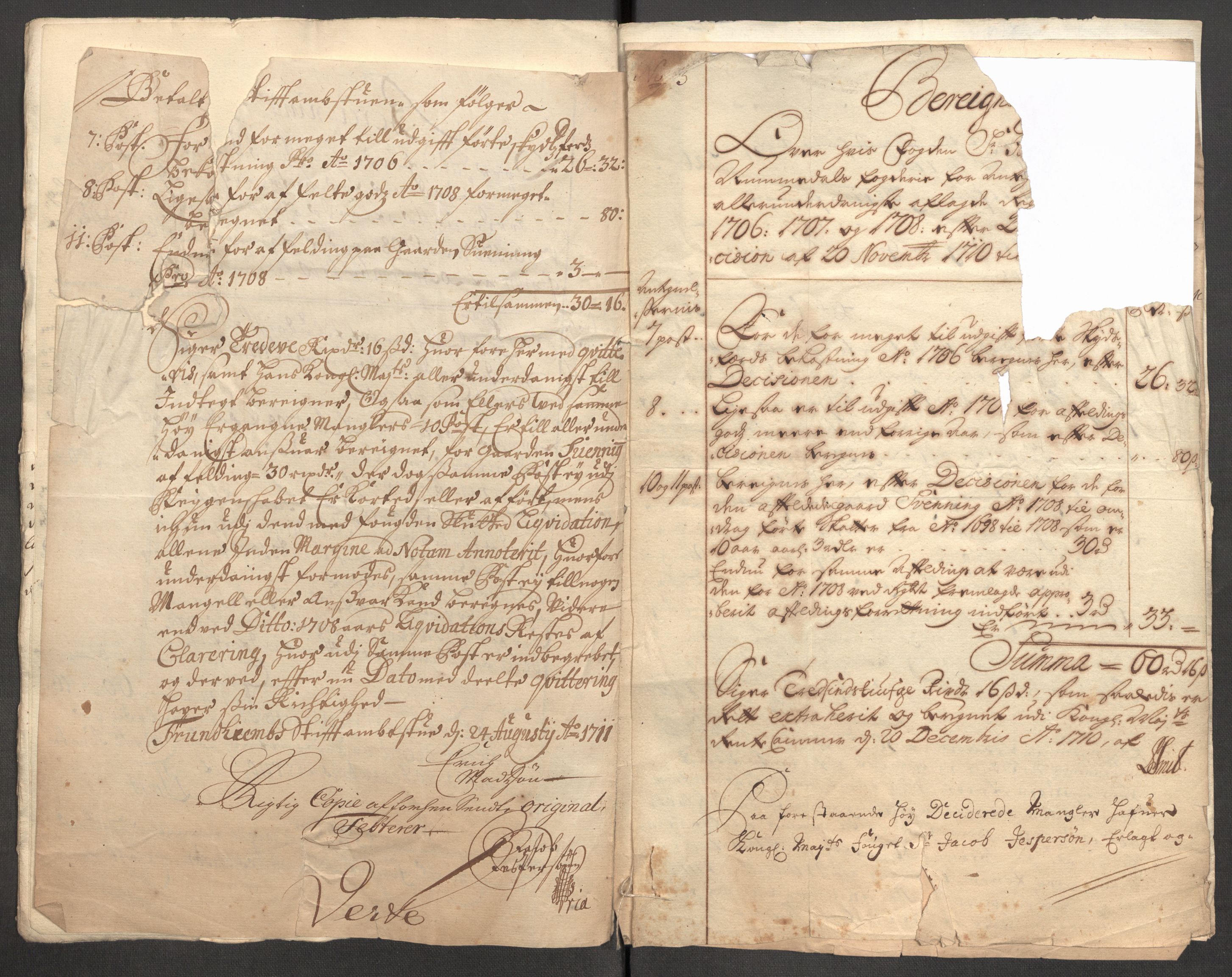 Rentekammeret inntil 1814, Reviderte regnskaper, Fogderegnskap, AV/RA-EA-4092/R64/L4430: Fogderegnskap Namdal, 1707-1708, s. 449