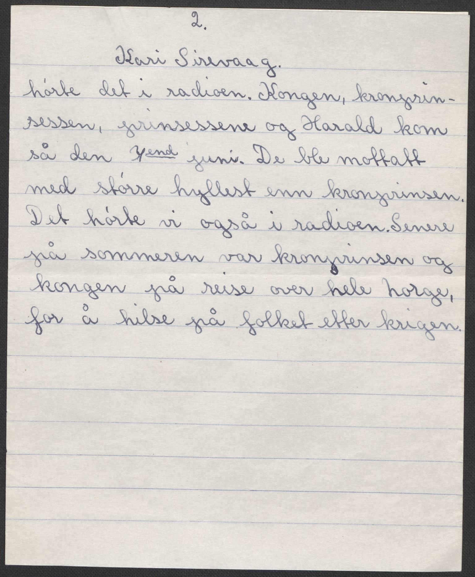 Det norske totalavholdsselskap, RA/PA-0419/E/Eb/L0603: Skolestiler om krigstida (ordnet topografisk etter distrikt og skole), 1946, s. 495
