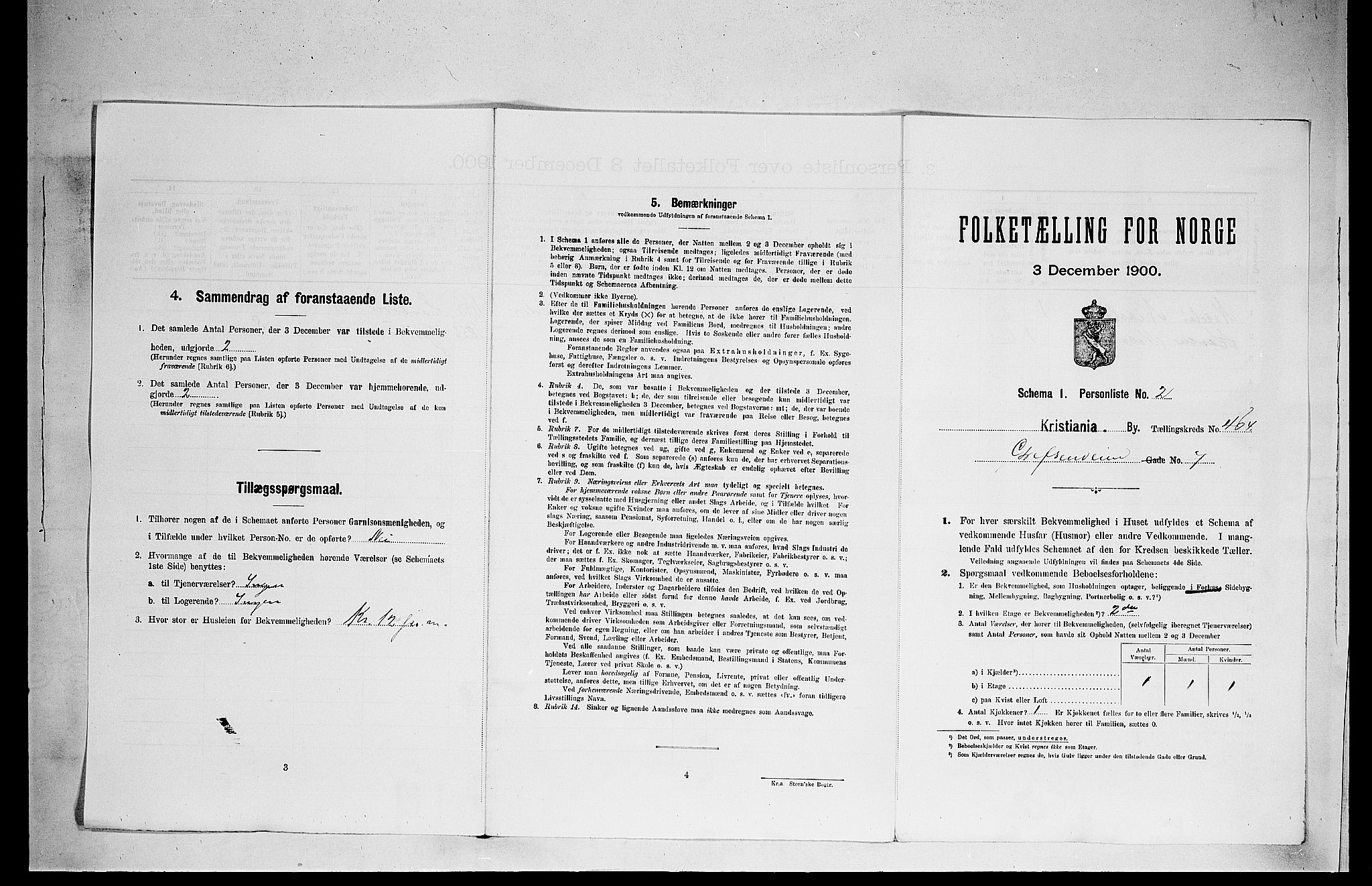 SAO, Folketelling 1900 for 0301 Kristiania kjøpstad, 1900, s. 27801