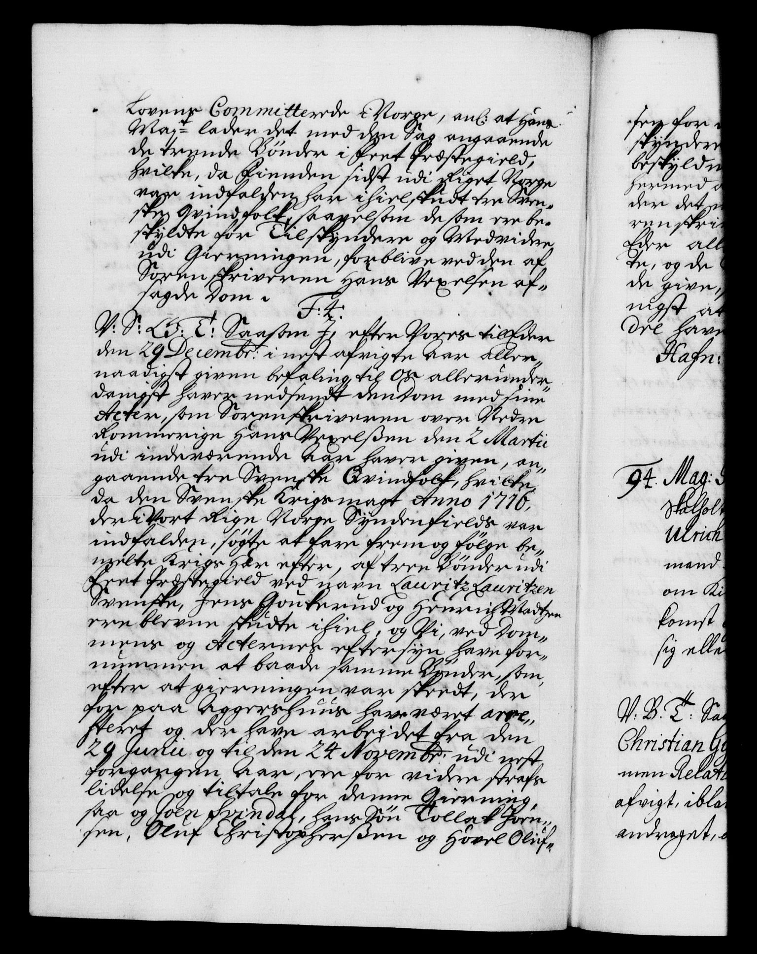 Danske Kanselli 1572-1799, AV/RA-EA-3023/F/Fc/Fca/Fcab/L0020: Norske tegnelser, 1715-1718, s. 394b