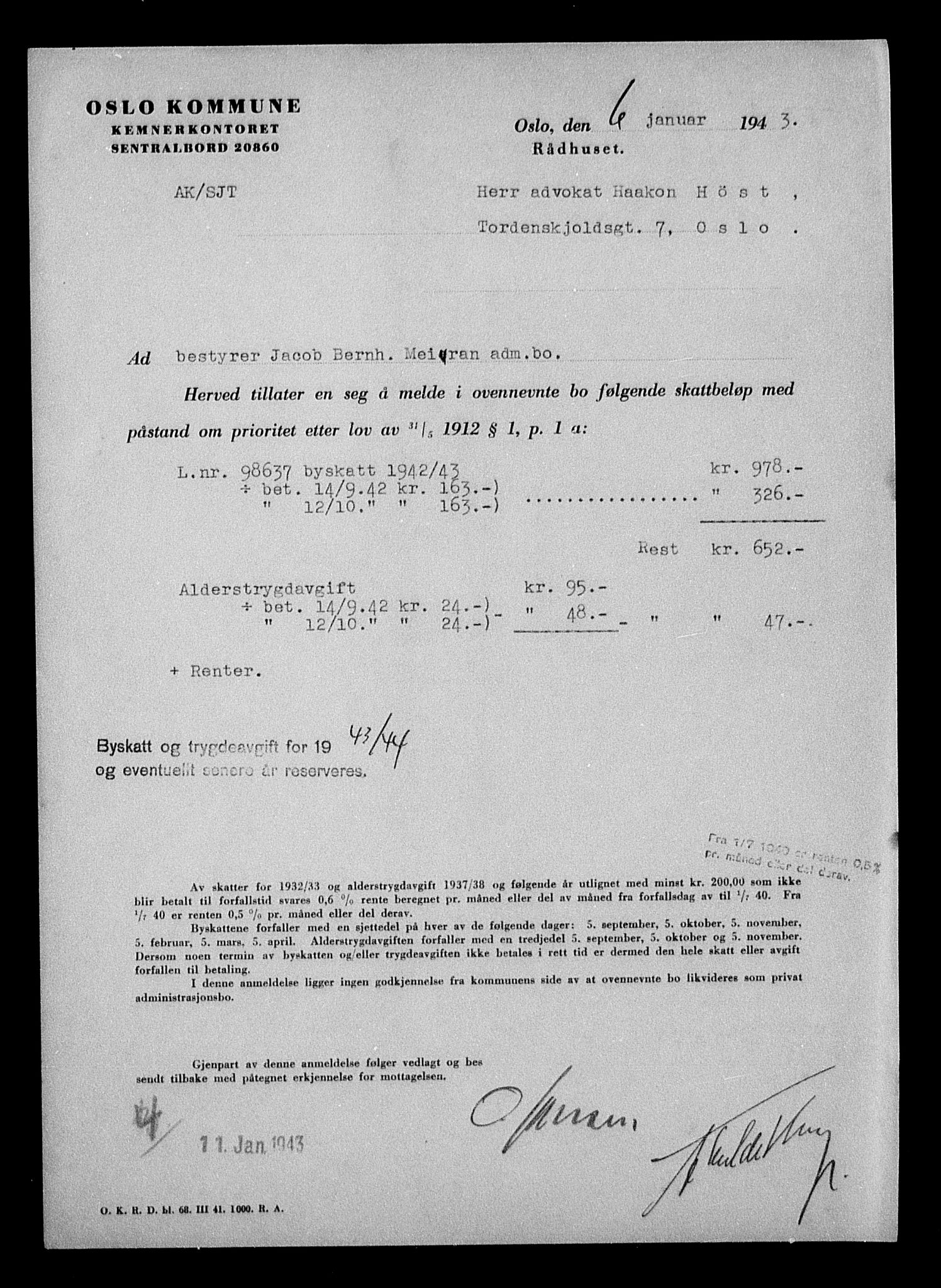 Justisdepartementet, Tilbakeføringskontoret for inndratte formuer, AV/RA-S-1564/H/Hc/Hcc/L0963: --, 1945-1947, s. 322