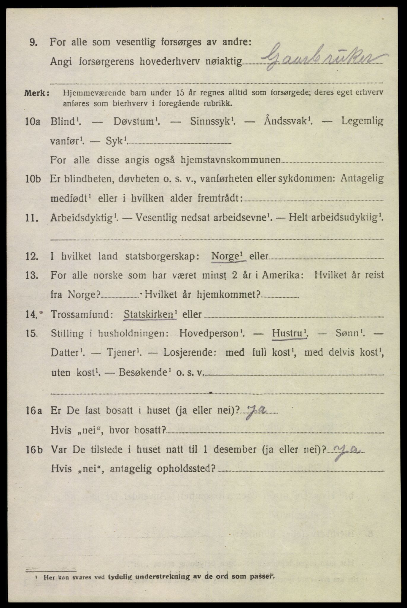 SAK, Folketelling 1920 for 1028 Vigmostad herred, 1920, s. 1936