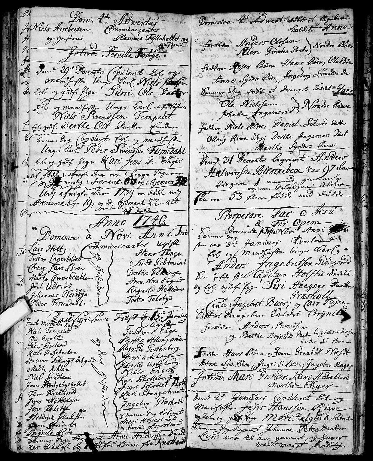 Aremark prestekontor Kirkebøker, AV/SAO-A-10899/F/Fa/L0001: Ministerialbok nr.  I 1, 1735-1744