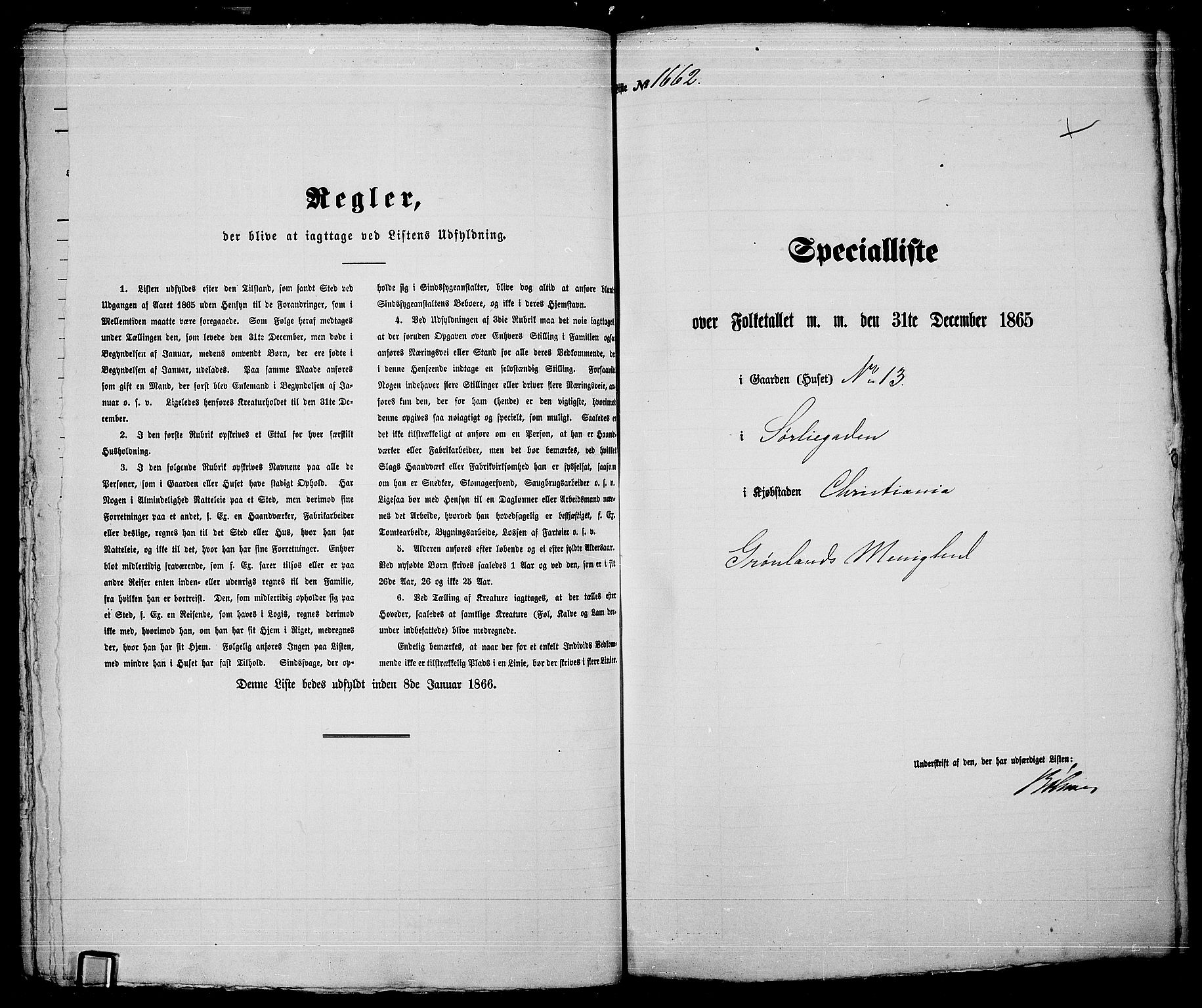 RA, Folketelling 1865 for 0301 Kristiania kjøpstad, 1865, s. 3762