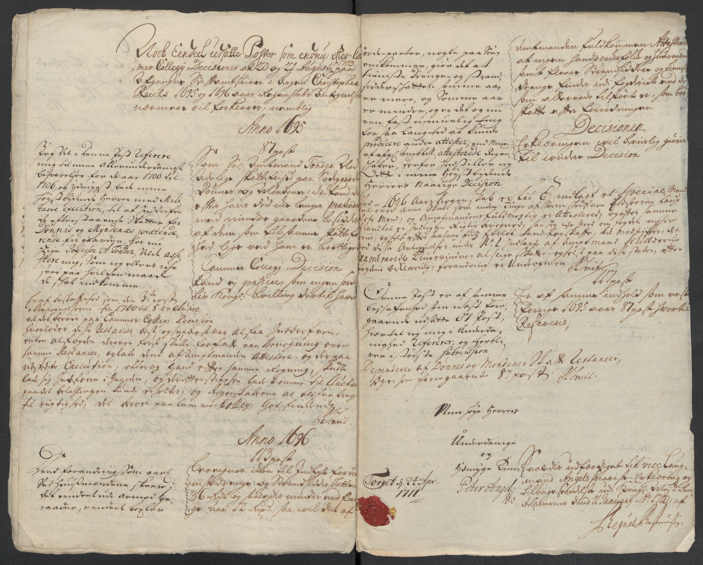 Rentekammeret inntil 1814, Reviderte regnskaper, Fogderegnskap, RA/EA-4092/R65/L4509: Fogderegnskap Helgeland, 1706-1707, s. 280