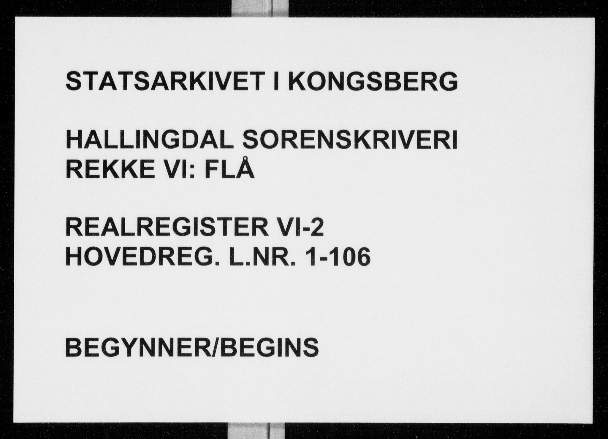 Hallingdal sorenskriveri, SAKO/A-121/G/Gb/Gbf/L0002: Panteregister nr. VI 2