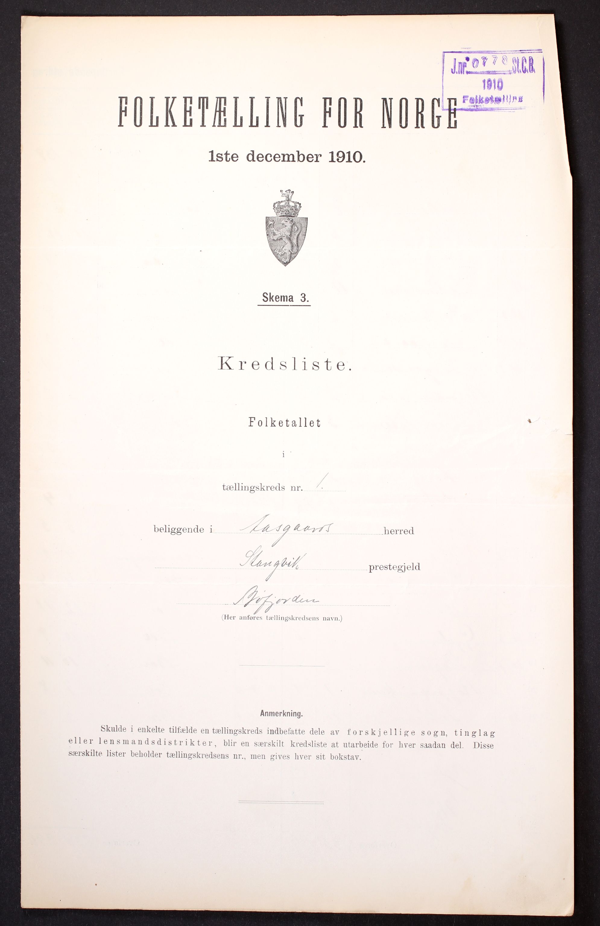 RA, Folketelling 1910 for 1565 Åsskard herred, 1910, s. 4