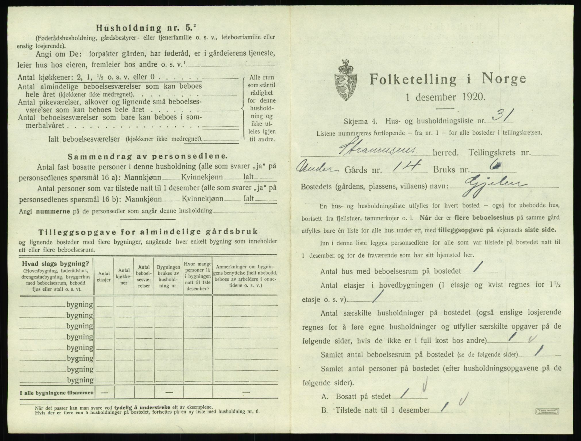 SAT, Folketelling 1920 for 1559 Straumsnes herred, 1920, s. 471