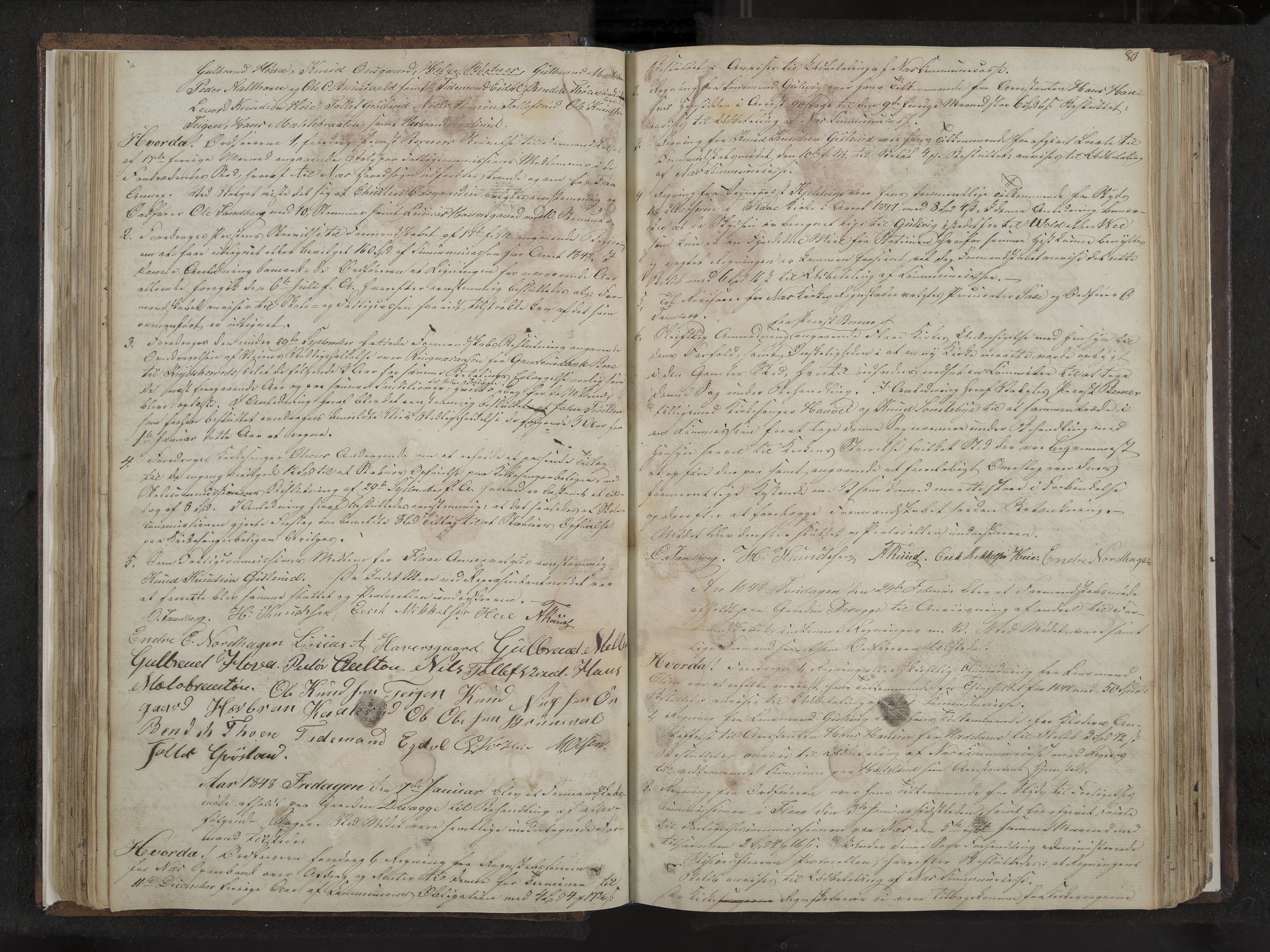 Nes formannskap og sentraladministrasjon, IKAK/0616021-1/A/Aa/L0001: Møtebok med register, 1838-1875, s. 80