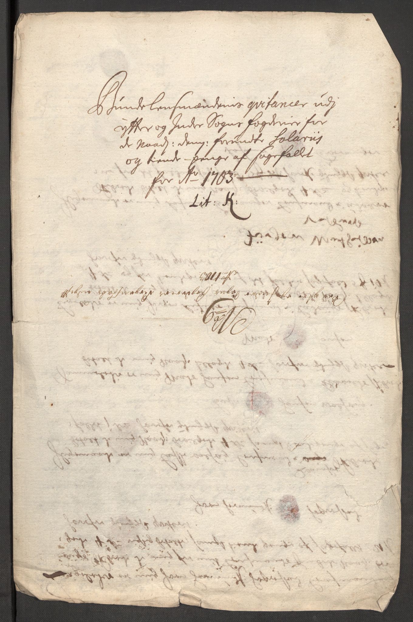 Rentekammeret inntil 1814, Reviderte regnskaper, Fogderegnskap, AV/RA-EA-4092/R52/L3313: Fogderegnskap Sogn, 1703-1704, s. 212