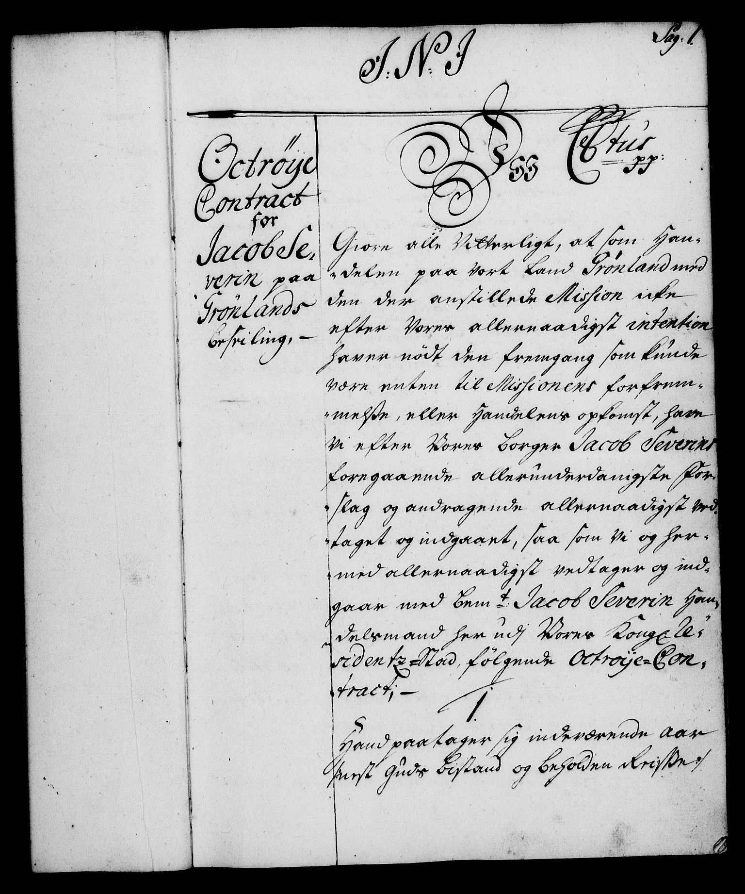 Rentekammeret, Kammerkanselliet, RA/EA-3111/G/Gg/Gga/L0004: Norsk ekspedisjonsprotokoll med register (merket RK 53.4), 1734-1741, s. 1