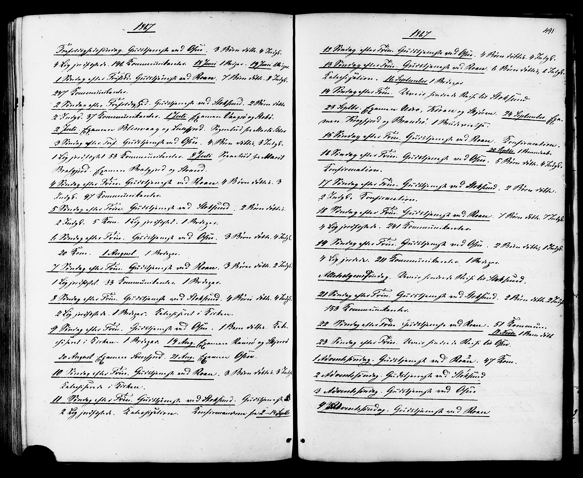 Ministerialprotokoller, klokkerbøker og fødselsregistre - Sør-Trøndelag, SAT/A-1456/657/L0706: Ministerialbok nr. 657A07, 1867-1878, s. 491