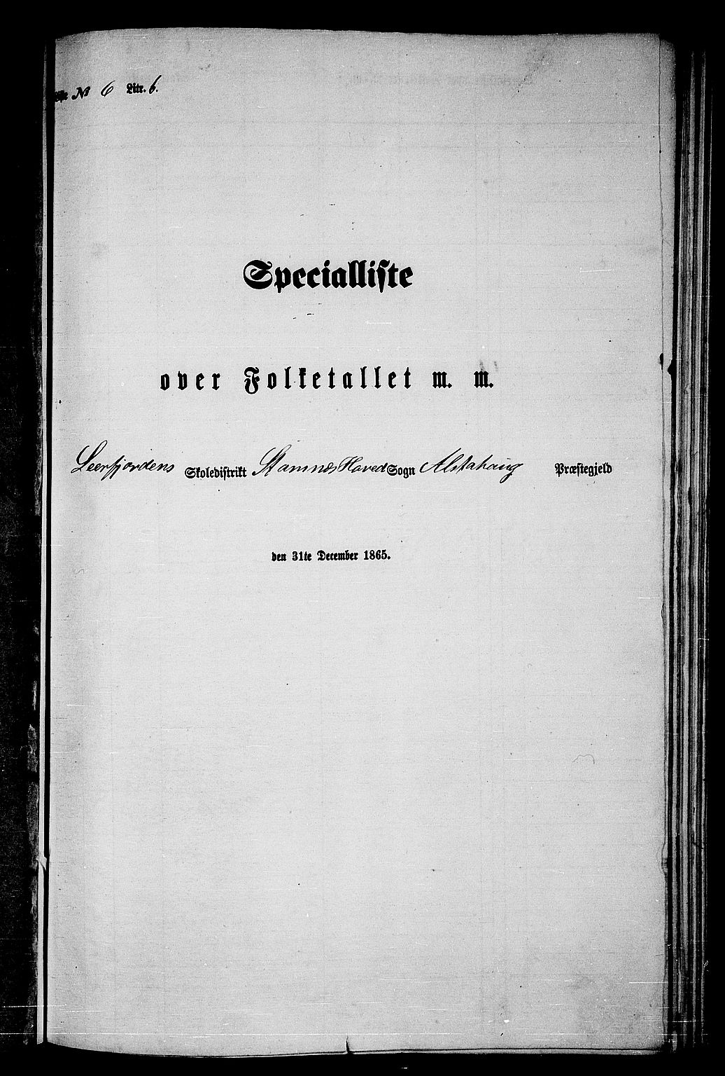 RA, Folketelling 1865 for 1820P Alstahaug prestegjeld, 1865, s. 134