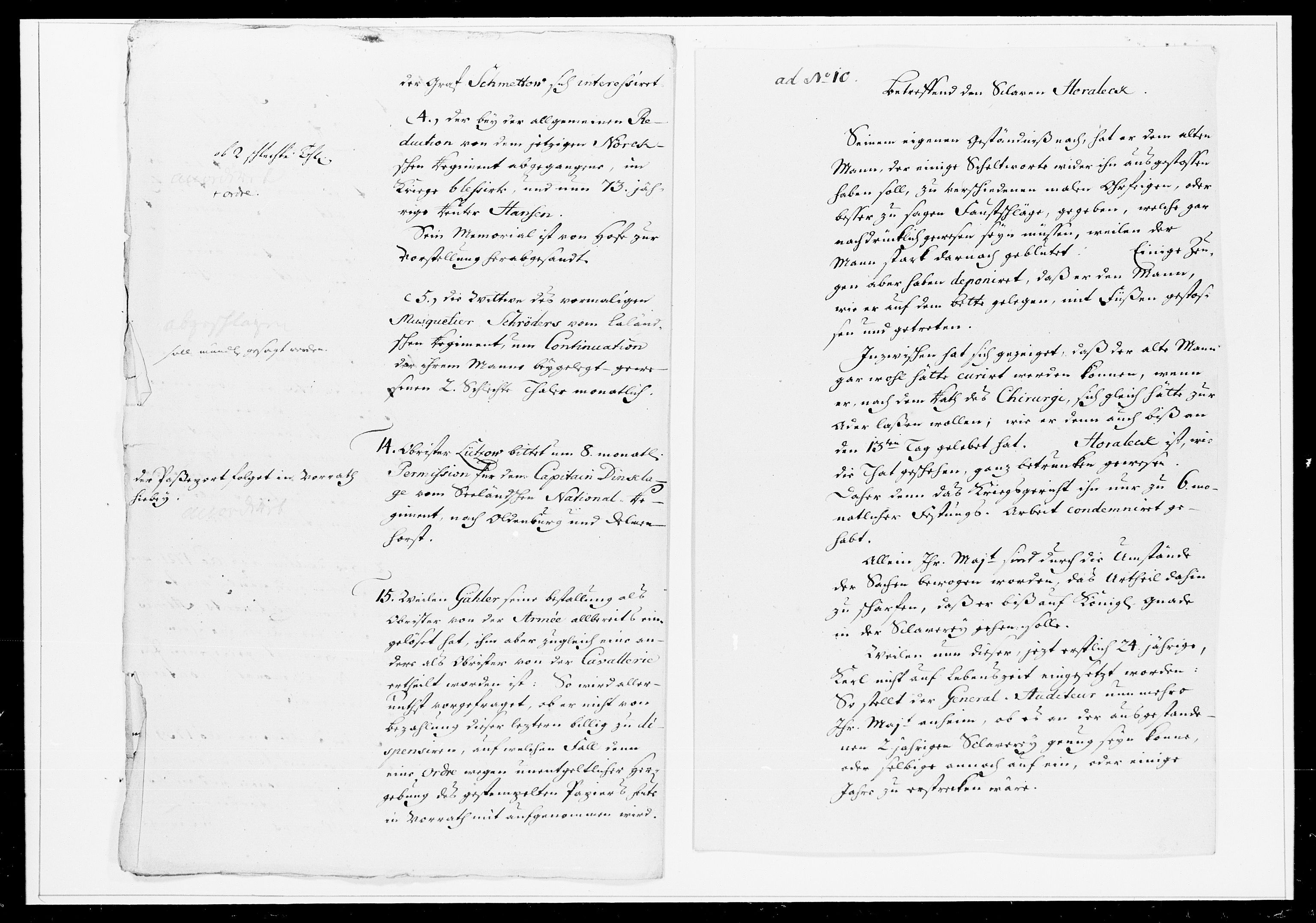 Krigskollegiet, Krigskancelliet, DRA/A-0006/-/1241-1247: Refererede sager, 1753, s. 236