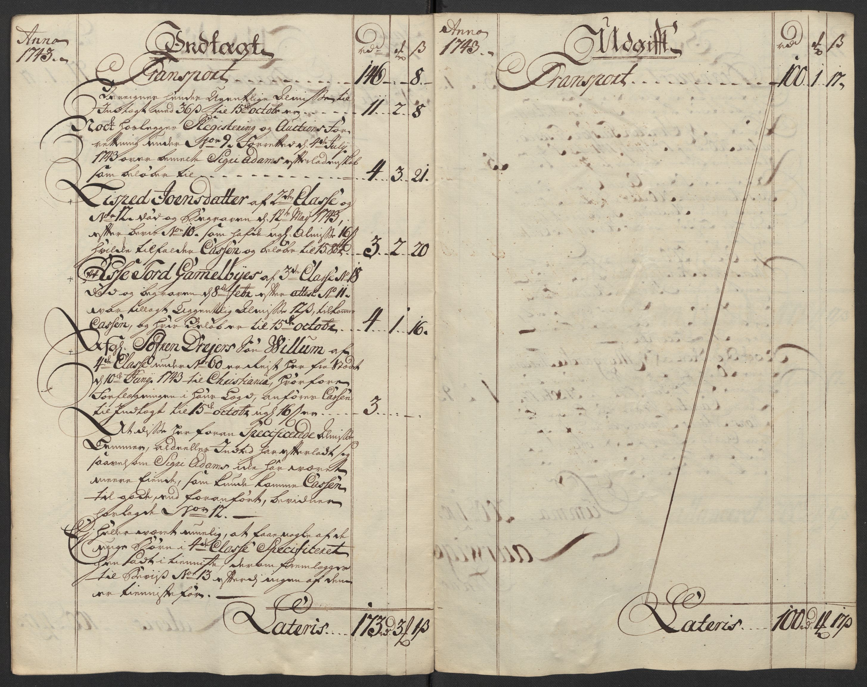 Kristiania tukthus, AV/SAO-A-10644/A/Ad/Adb/L0011: Innkomne skriv, rapporter og regnskap, 1742-1783, s. 12