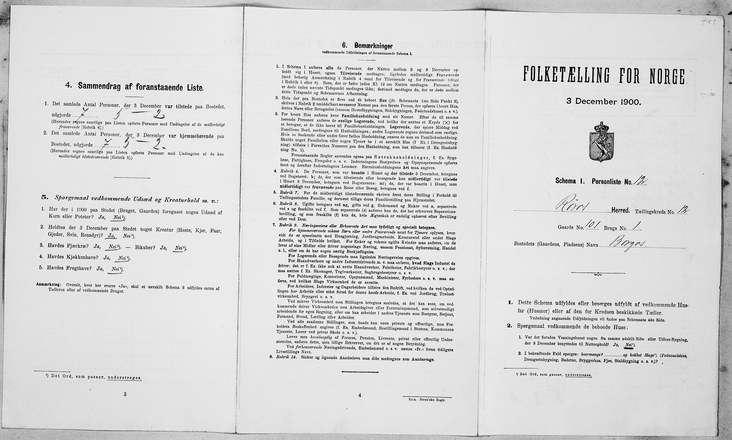 SAT, Folketelling 1900 for 1640 Røros herred, 1900, s. 1312