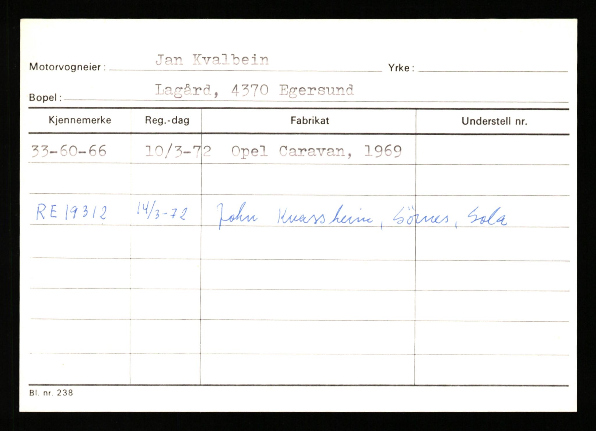 Stavanger trafikkstasjon, SAST/A-101942/0/G/L0011: Registreringsnummer: 240000 - 363477, 1930-1971, s. 2593