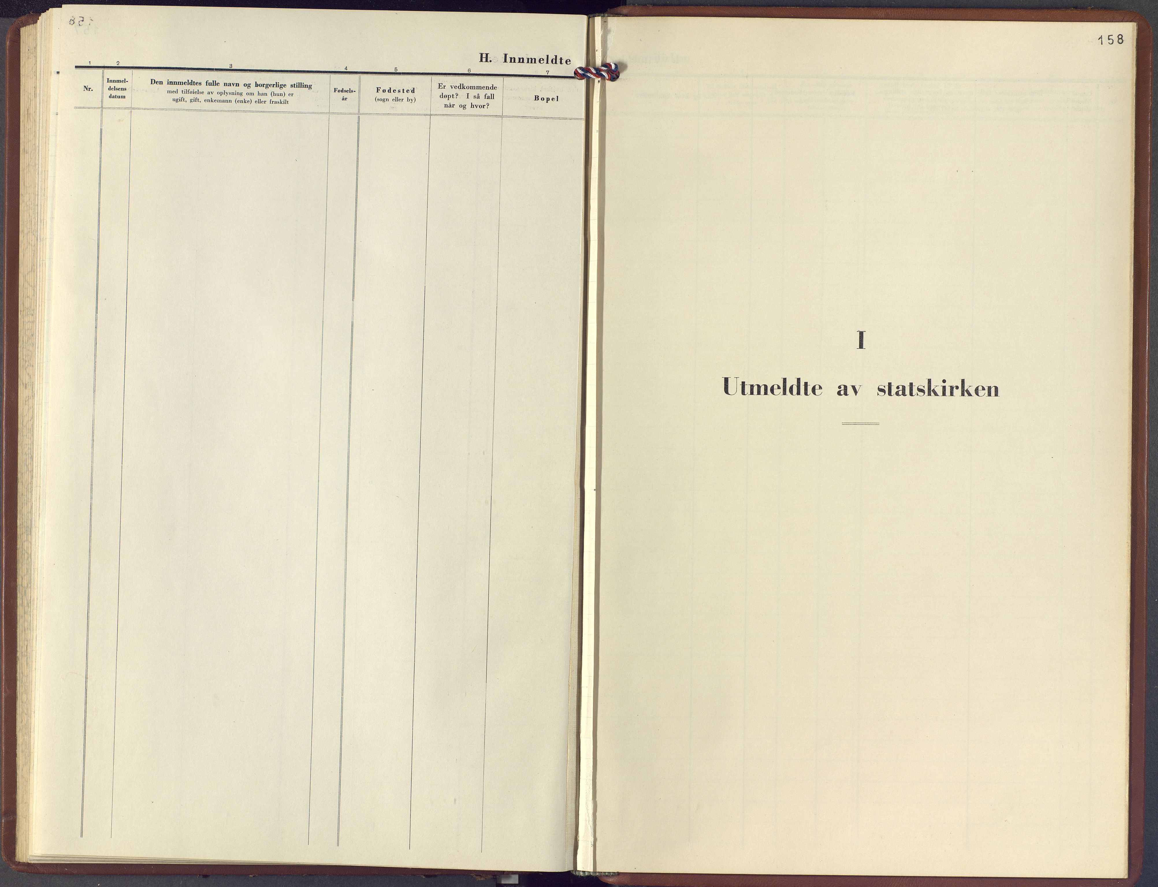 Hol kirkebøker, SAKO/A-227/F/Fb/L0001: Ministerialbok nr. II 1, 1948-1978, s. 158