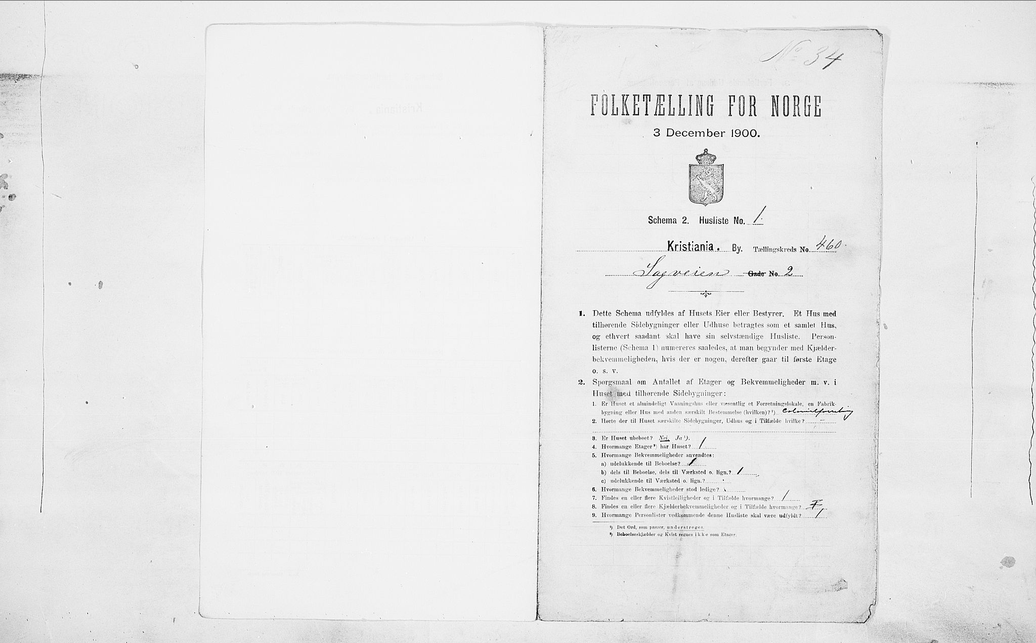 SAO, Folketelling 1900 for 0301 Kristiania kjøpstad, 1900, s. 77717