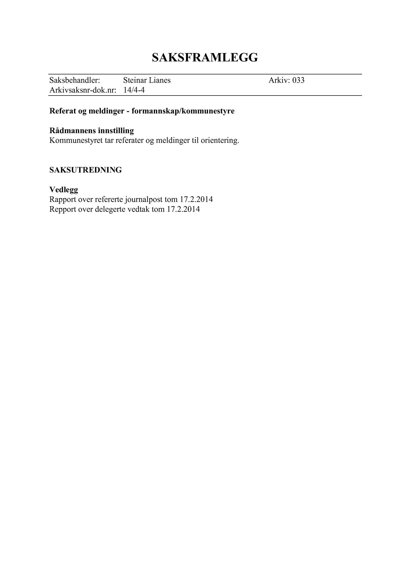 Klæbu Kommune, TRKO/KK/02-FS/L007: Formannsskapet - Møtedokumenter, 2014, s. 535