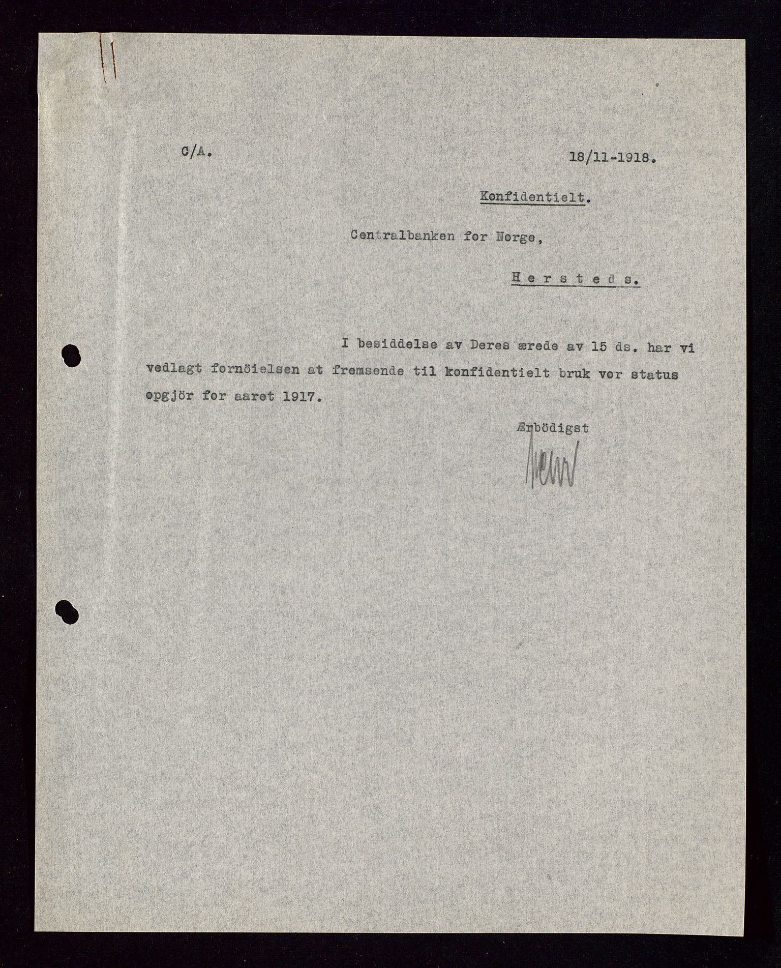 Pa 1521 - A/S Norske Shell, AV/SAST-A-101915/E/Ea/Eaa/L0002: Sjefskorrespondanse, 1917-1918, s. 551