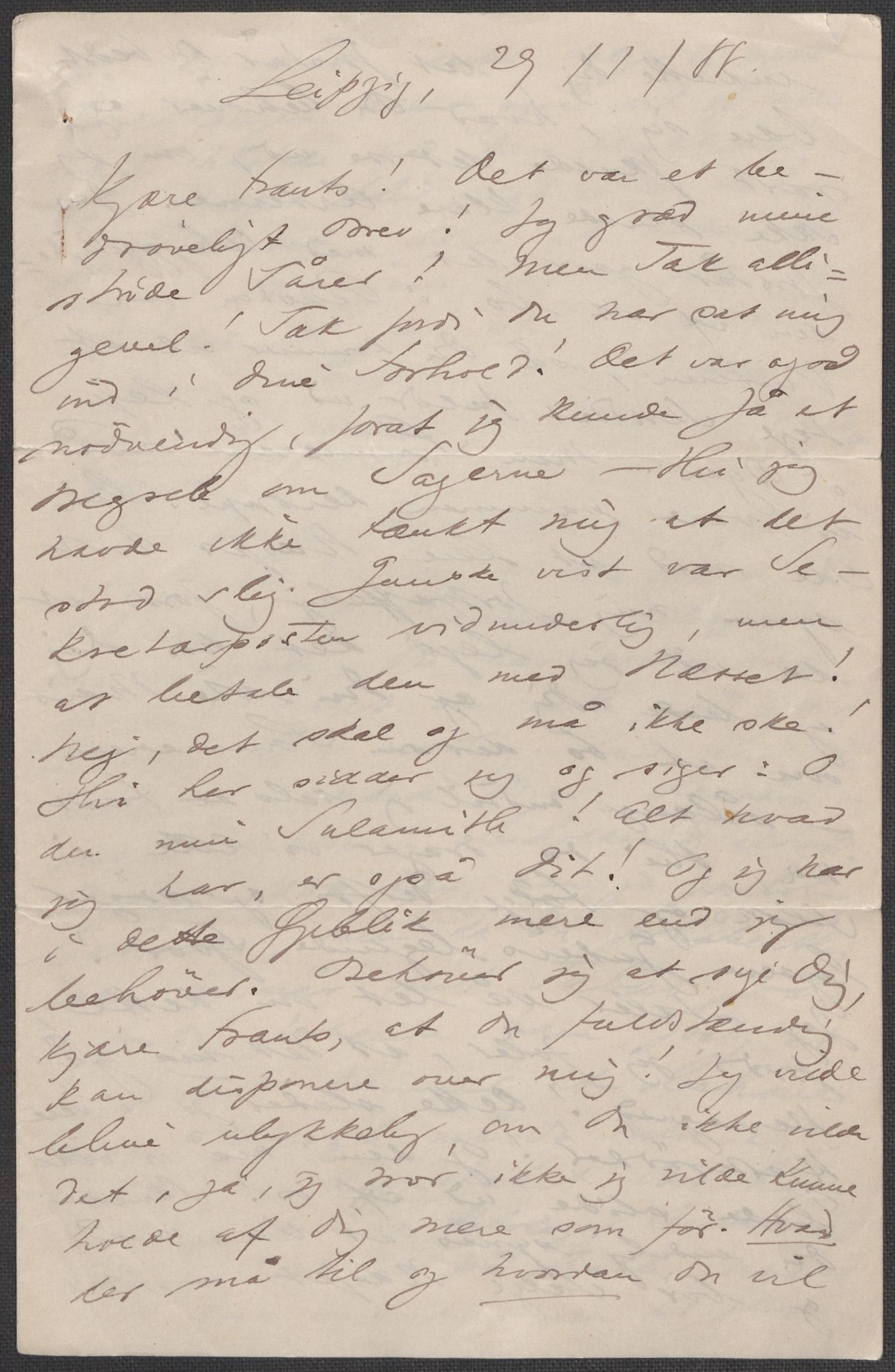Beyer, Frants, RA/PA-0132/F/L0001: Brev fra Edvard Grieg til Frantz Beyer og "En del optegnelser som kan tjene til kommentar til brevene" av Marie Beyer, 1872-1907, s. 252