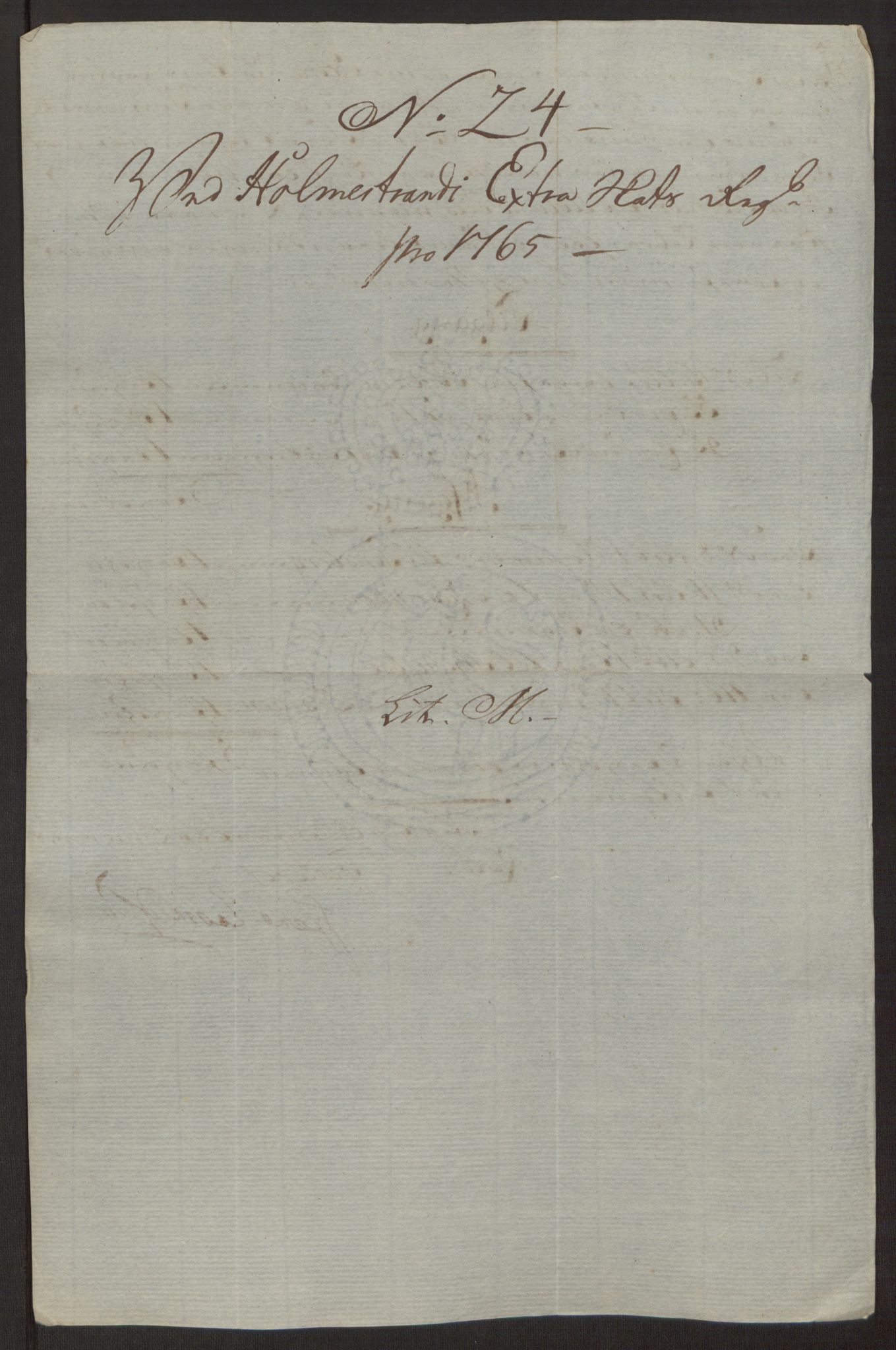 Rentekammeret inntil 1814, Reviderte regnskaper, Byregnskaper, AV/RA-EA-4066/R/Rh/L0163/0001: [H4] Kontribusjonsregnskap / Ekstraskatt, Holmestrand, 1762-1772, s. 245