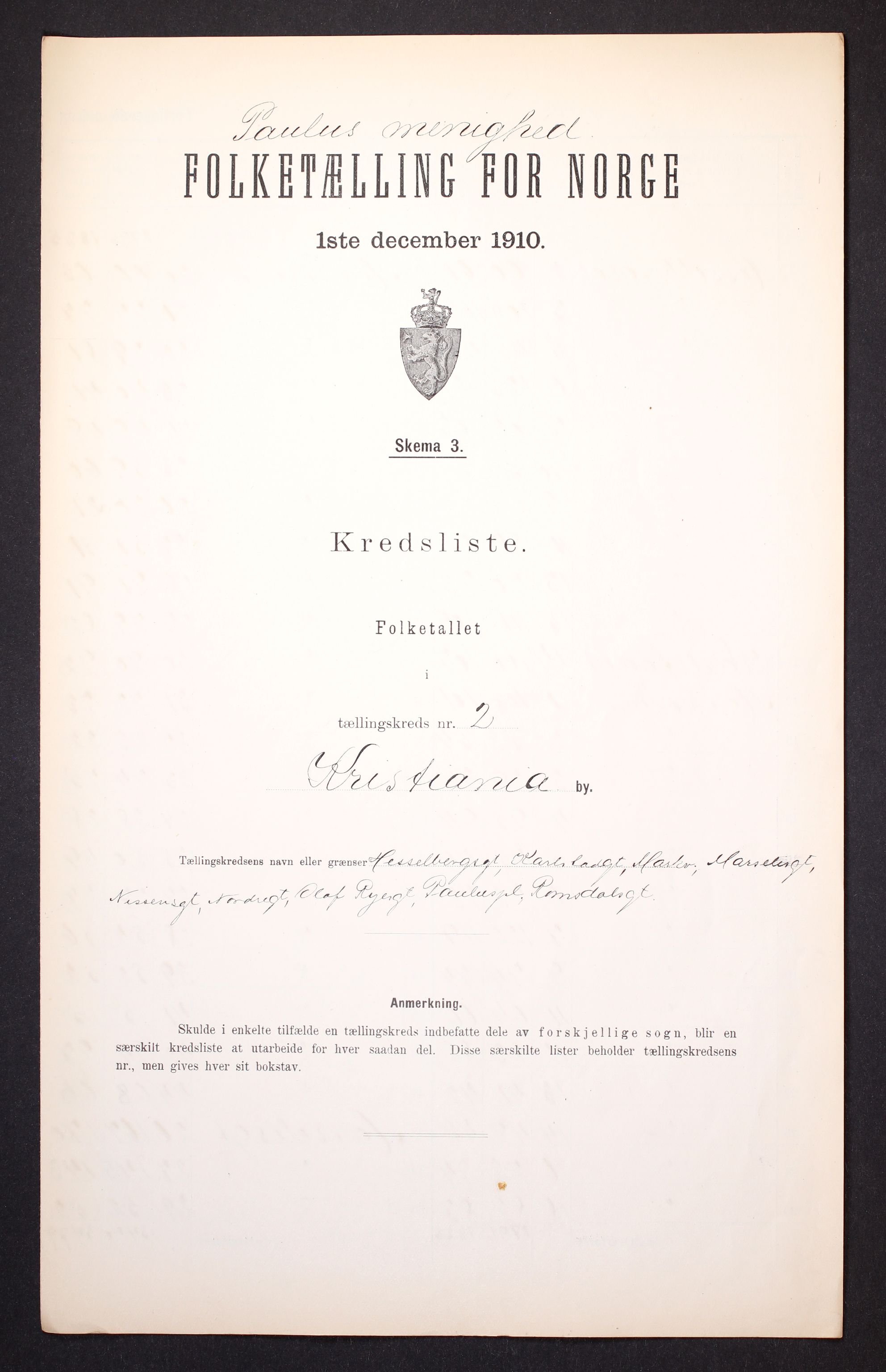 RA, Folketelling 1910 for 0301 Kristiania kjøpstad, 1910, s. 419