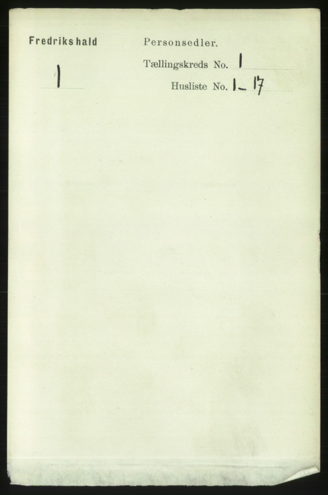 RA, Folketelling 1891 for 0101 Fredrikshald kjøpstad, 1891, s. 1958