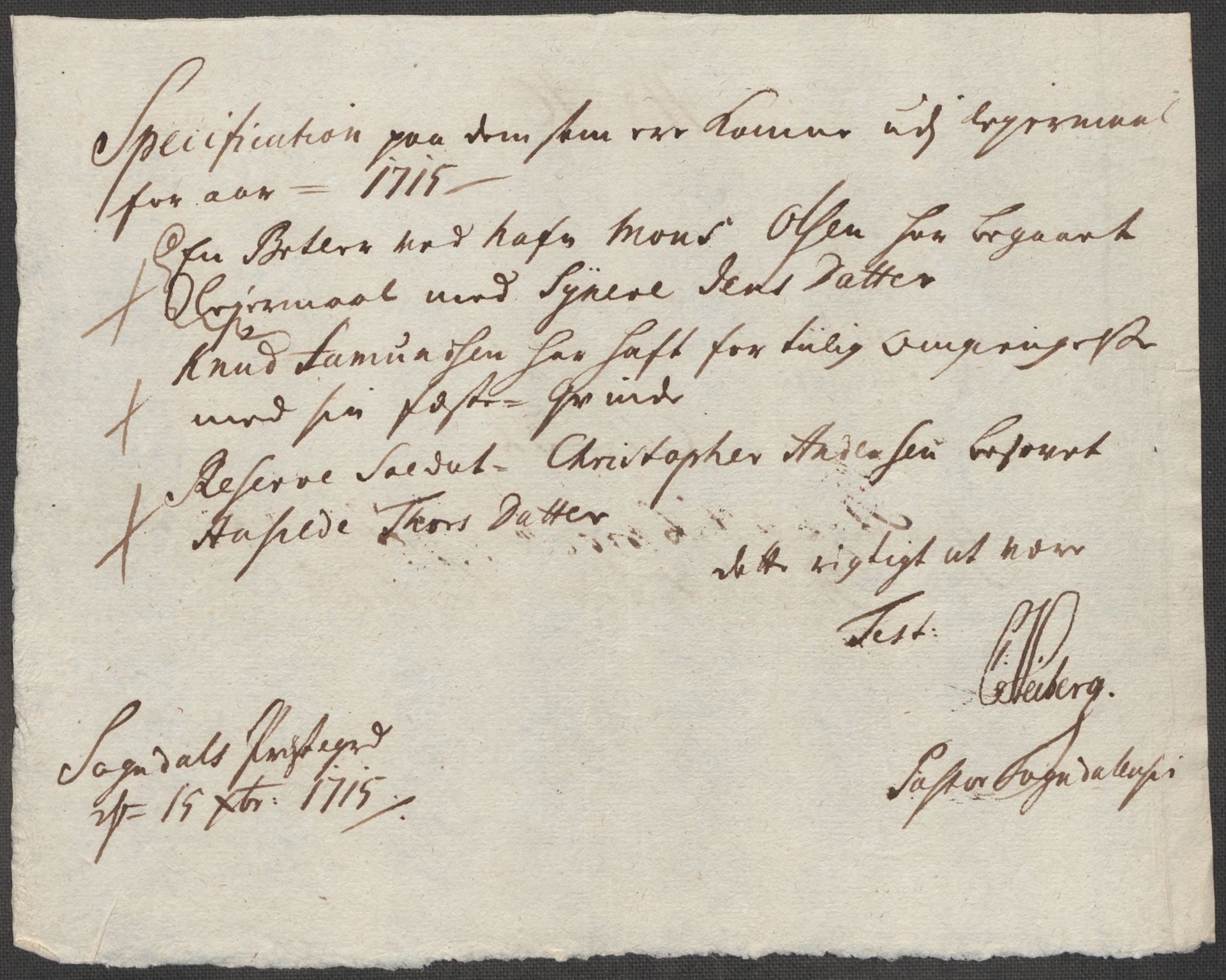 Rentekammeret inntil 1814, Reviderte regnskaper, Fogderegnskap, RA/EA-4092/R52/L3320: Fogderegnskap Sogn, 1715-1716, s. 155