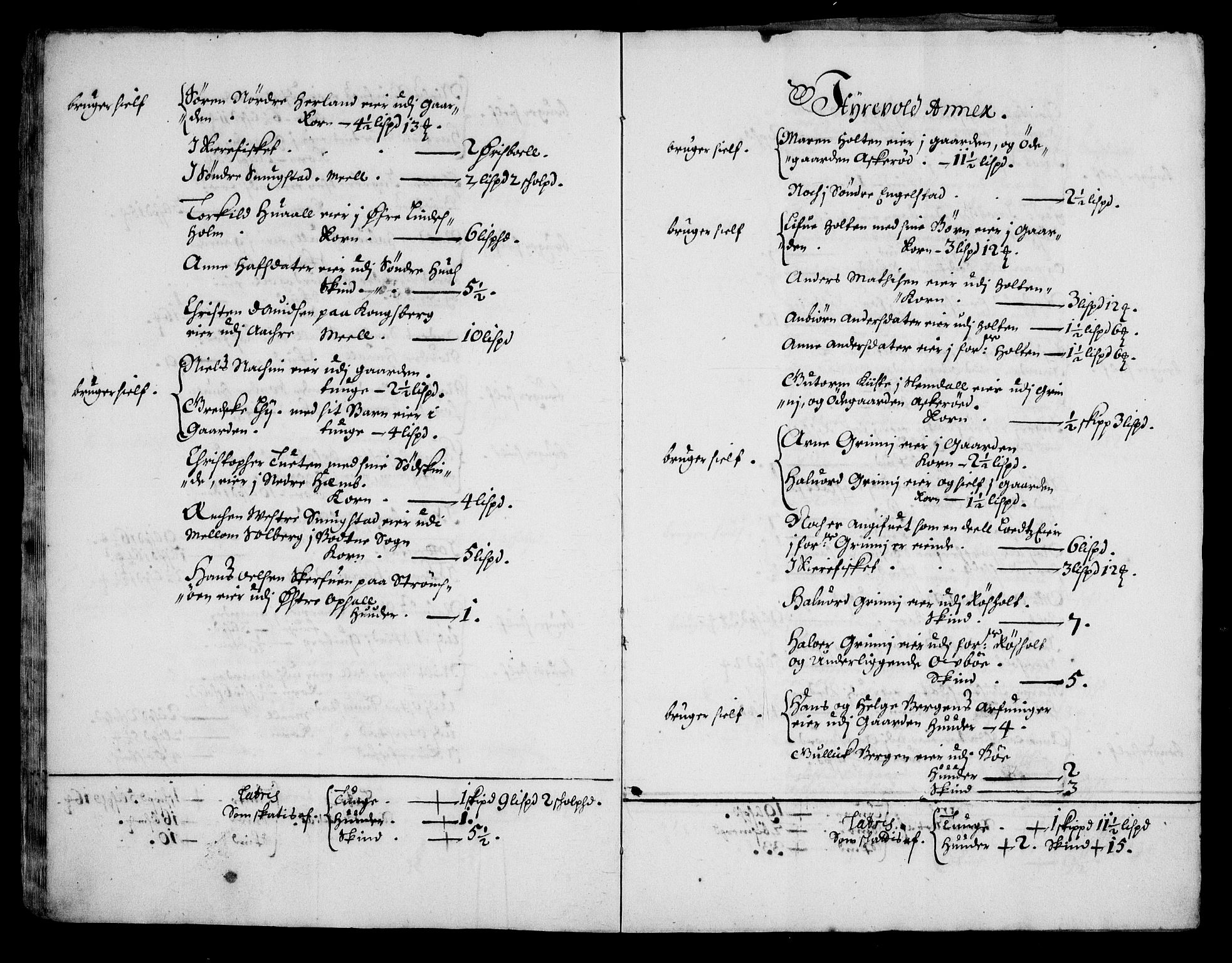 Rentekammeret inntil 1814, Realistisk ordnet avdeling, AV/RA-EA-4070/N/Na/L0003/0002: [XI h]: Tønsbergs amt og Larvik grevskaps jordebøker: / (B) Odelsskatt av jord som greven selv ikke besitter eller bruker., 1674