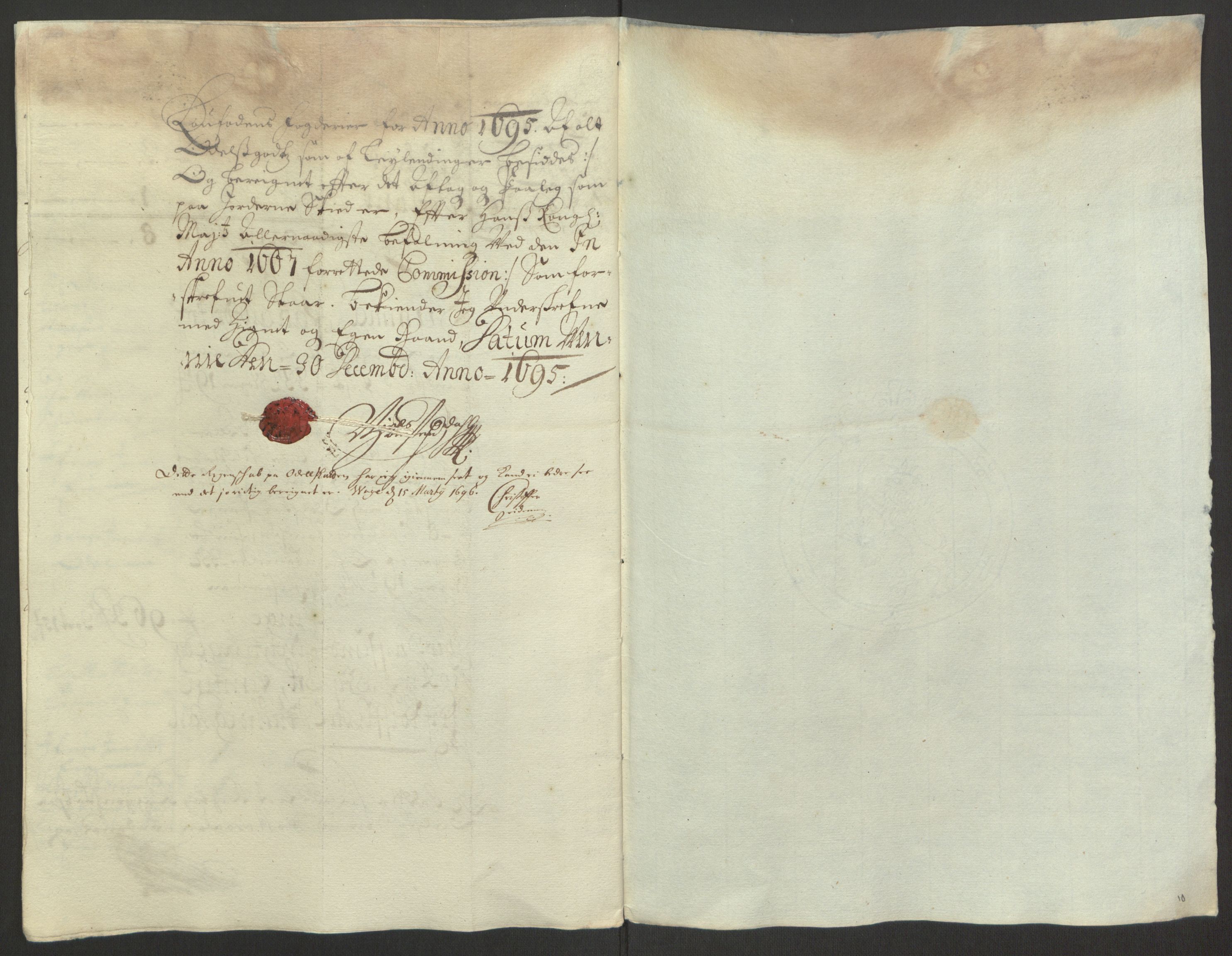 Rentekammeret inntil 1814, Reviderte regnskaper, Fogderegnskap, AV/RA-EA-4092/R67/L4677: Fogderegnskap Vesterålen, Andenes og Lofoten, 1694-1695, s. 240