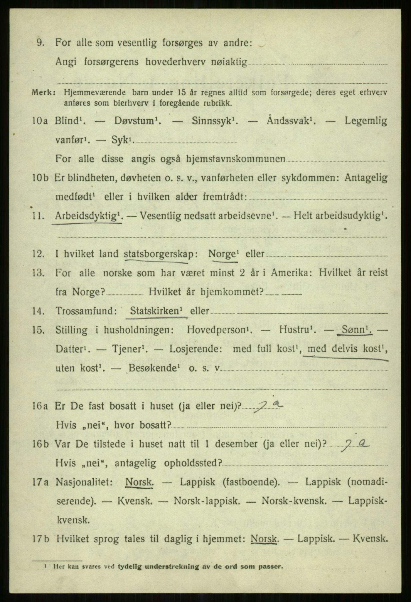 SATØ, Folketelling 1920 for 1936 Karlsøy herred, 1920, s. 5234