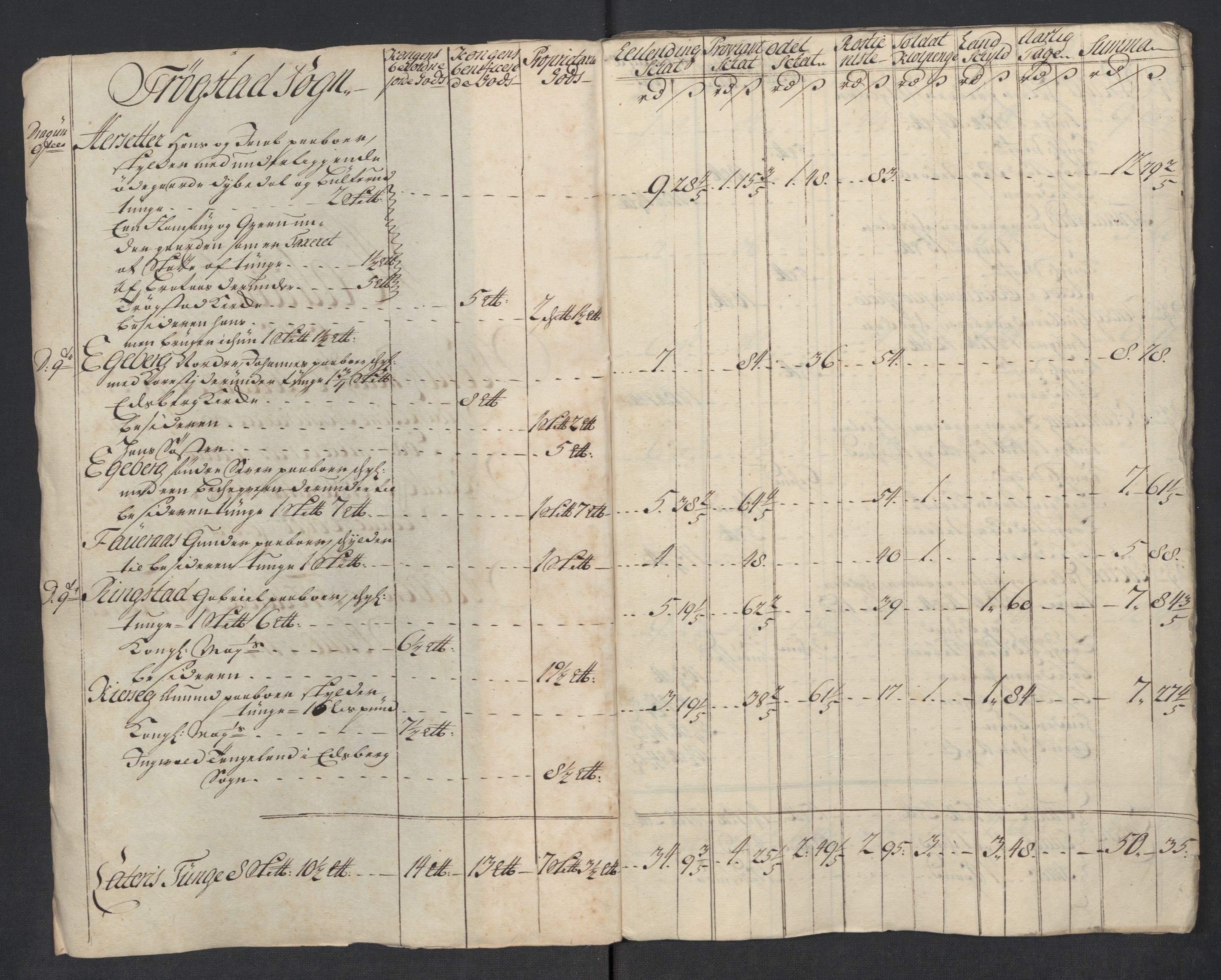 Rentekammeret inntil 1814, Reviderte regnskaper, Fogderegnskap, AV/RA-EA-4092/R07/L0313: Fogderegnskap Rakkestad, Heggen og Frøland, 1717, s. 102