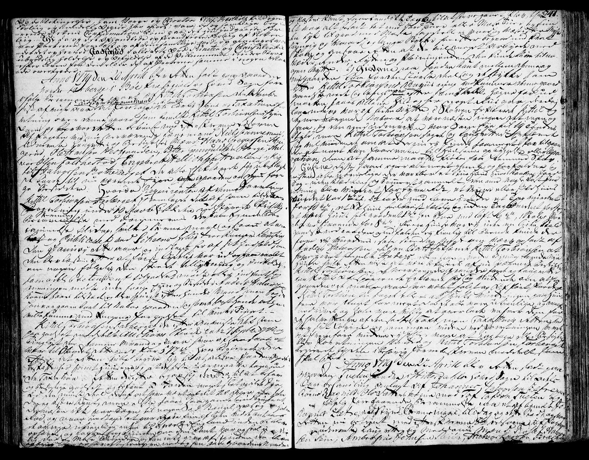 Nedre Telemark sorenskriveri, SAKO/A-135/F/Fa/L0027: Tingbok, 1777-1781, s. 241