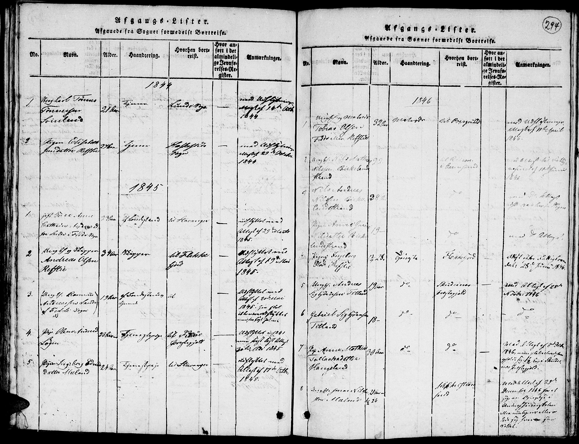 Kvinesdal sokneprestkontor, SAK/1111-0026/F/Fa/Faa/L0001: Ministerialbok nr. A 1, 1815-1849, s. 286