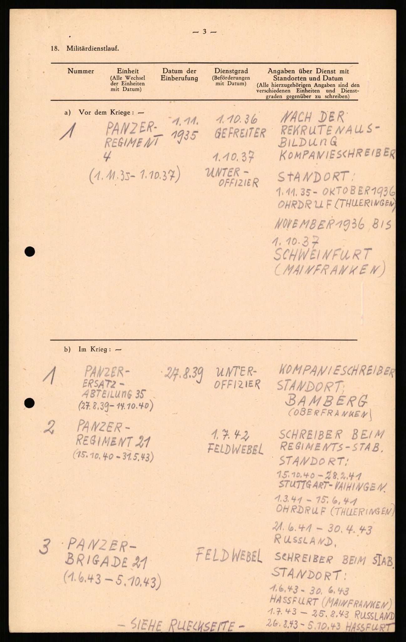 Forsvaret, Forsvarets overkommando II, AV/RA-RAFA-3915/D/Db/L0026: CI Questionaires. Tyske okkupasjonsstyrker i Norge. Tyskere., 1945-1946, s. 342