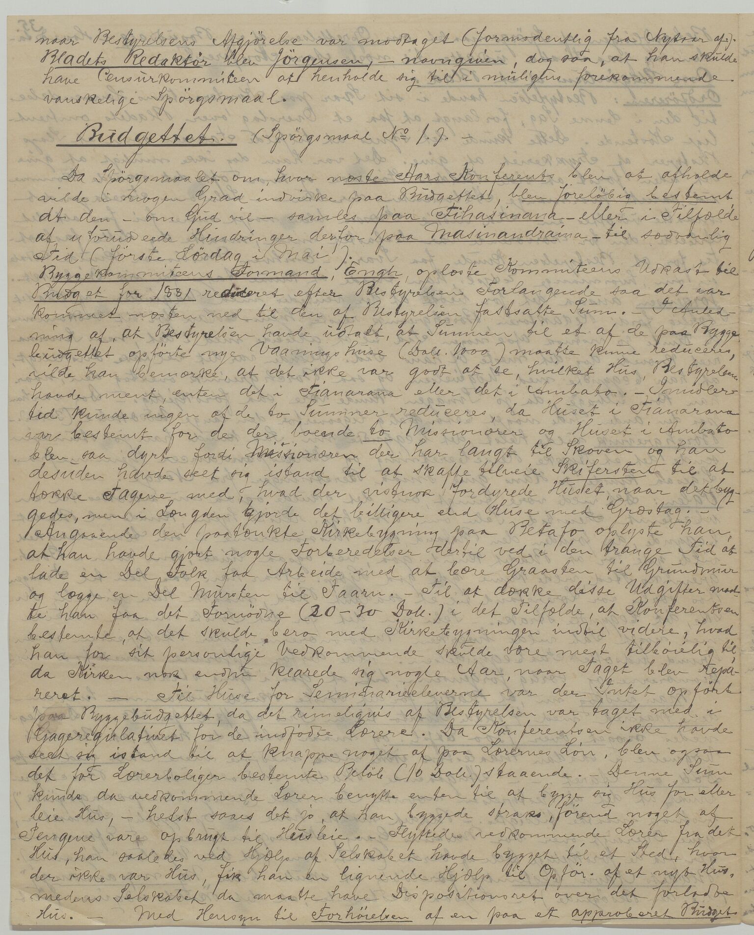 Det Norske Misjonsselskap - hovedadministrasjonen, VID/MA-A-1045/D/Da/Daa/L0035/0012: Konferansereferat og årsberetninger / Konferansereferat fra Madagaskar Innland., 1881