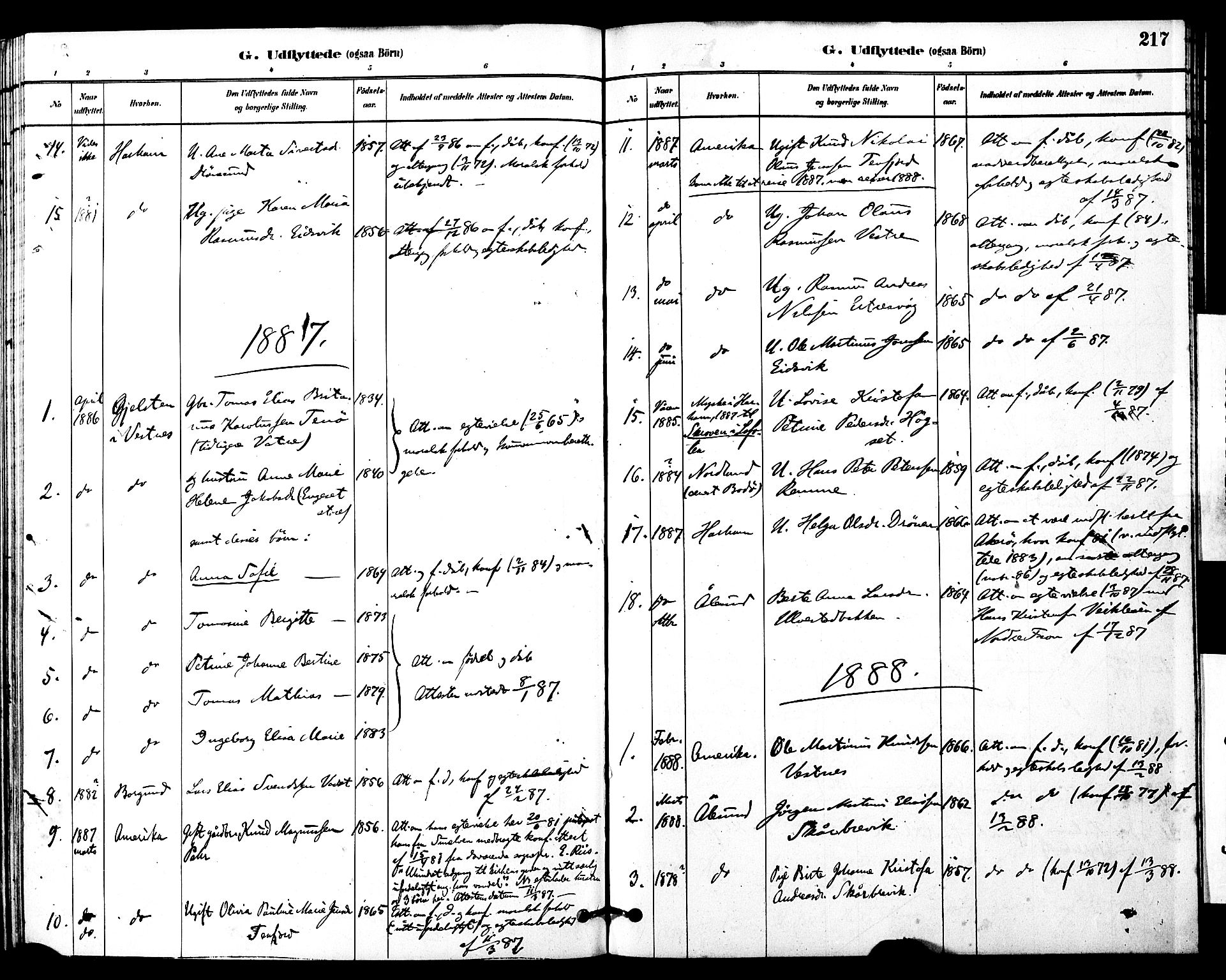 Ministerialprotokoller, klokkerbøker og fødselsregistre - Møre og Romsdal, SAT/A-1454/525/L0374: Ministerialbok nr. 525A04, 1880-1899, s. 217