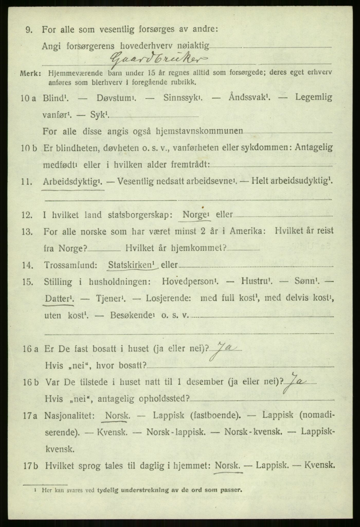 SATØ, Folketelling 1920 for 1920 Lavangen herred, 1920, s. 2302