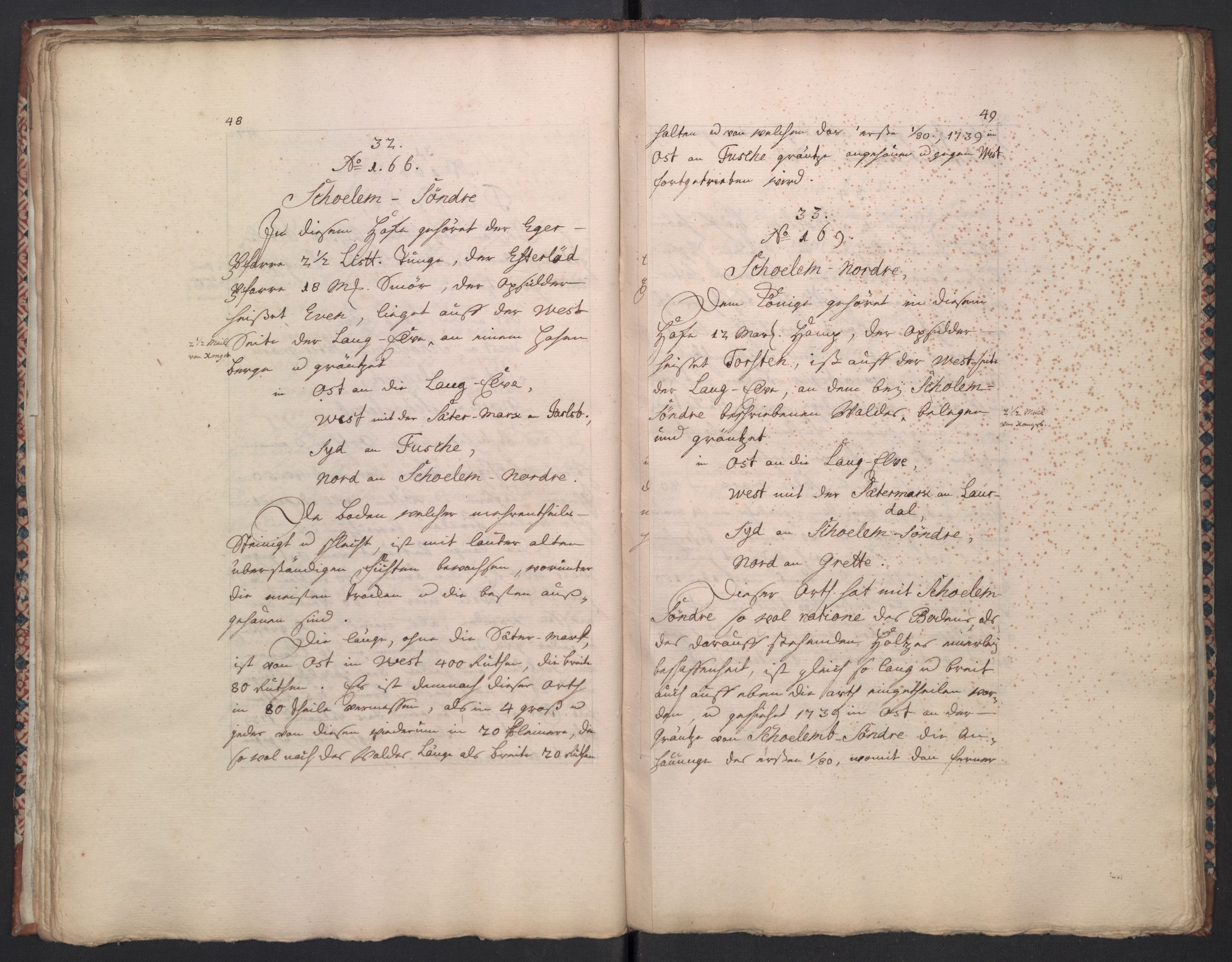 Brünnichs samling, RA/PA-0171/F/L0076: Foliobind nr. 76, 1739, s. 48-49