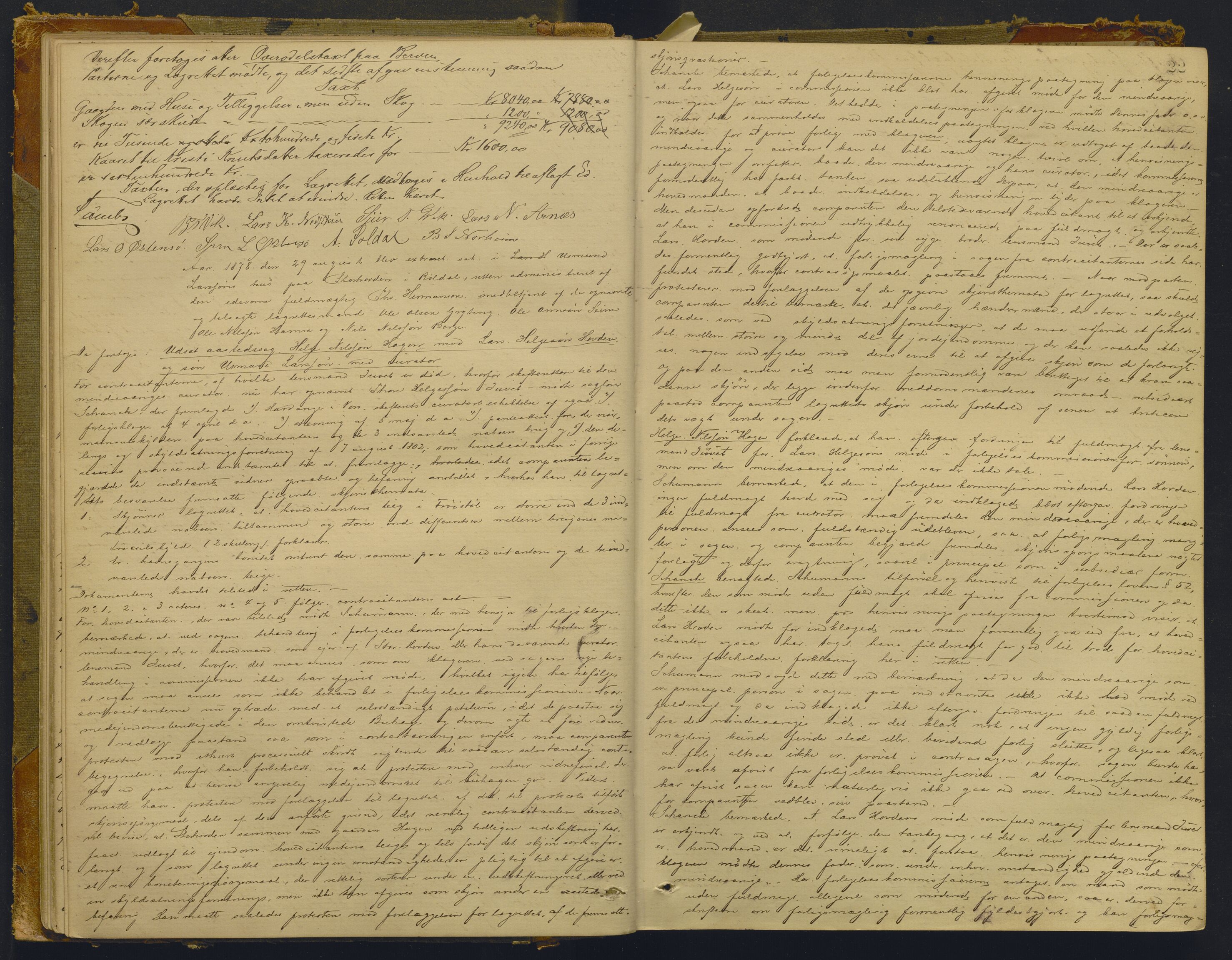 Hardanger og Voss sorenskriveri, AV/SAB-A-2501/1/1B/1Bc/L0007: Ekstrarettsprotokoll for Hardanger og Voss, 1878-1882, s. 21b-22a